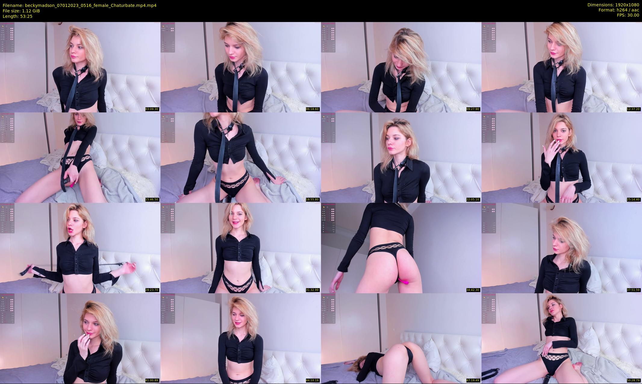 beckymadson — 54 minute Chaturbate female cam show recording, 1080p, Jan 7, 2023