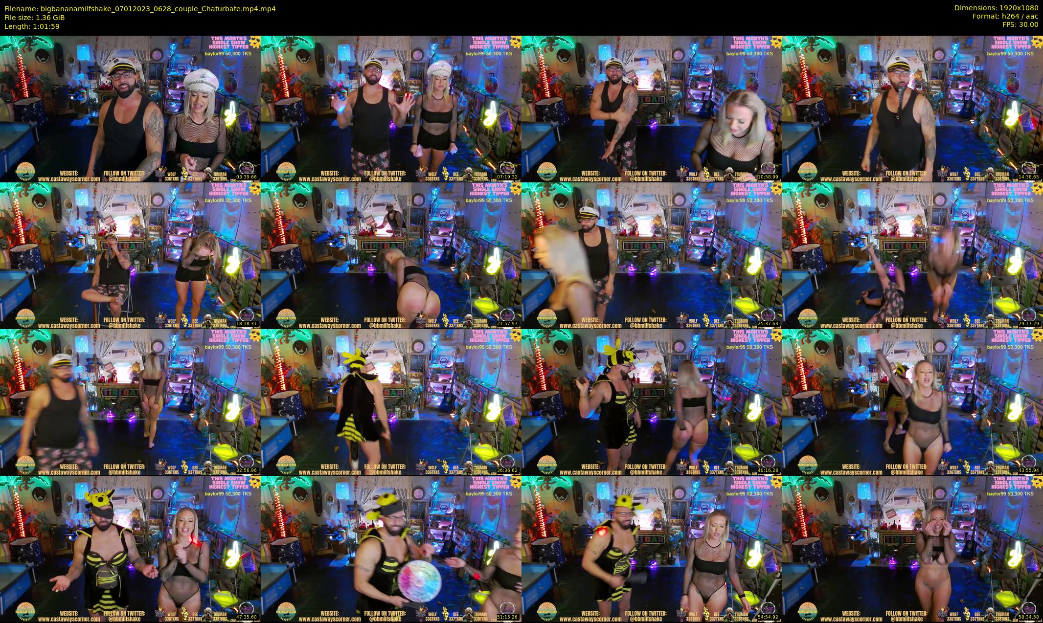 bigbananamilfshake — 62 minute Chaturbate couple cam show recording, 1080p, Jan 7, 2023