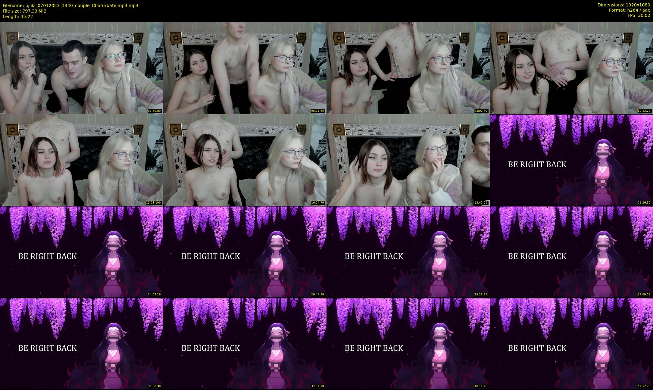 bjliki — 46 minute Chaturbate couple cam show recording, 1080p, Jan 7, 2023
