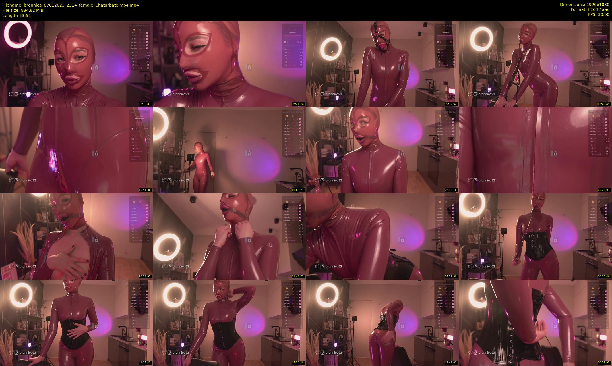 bronnica — 54 minute Chaturbate female cam show recording, 1080p, Jan 7, 2023