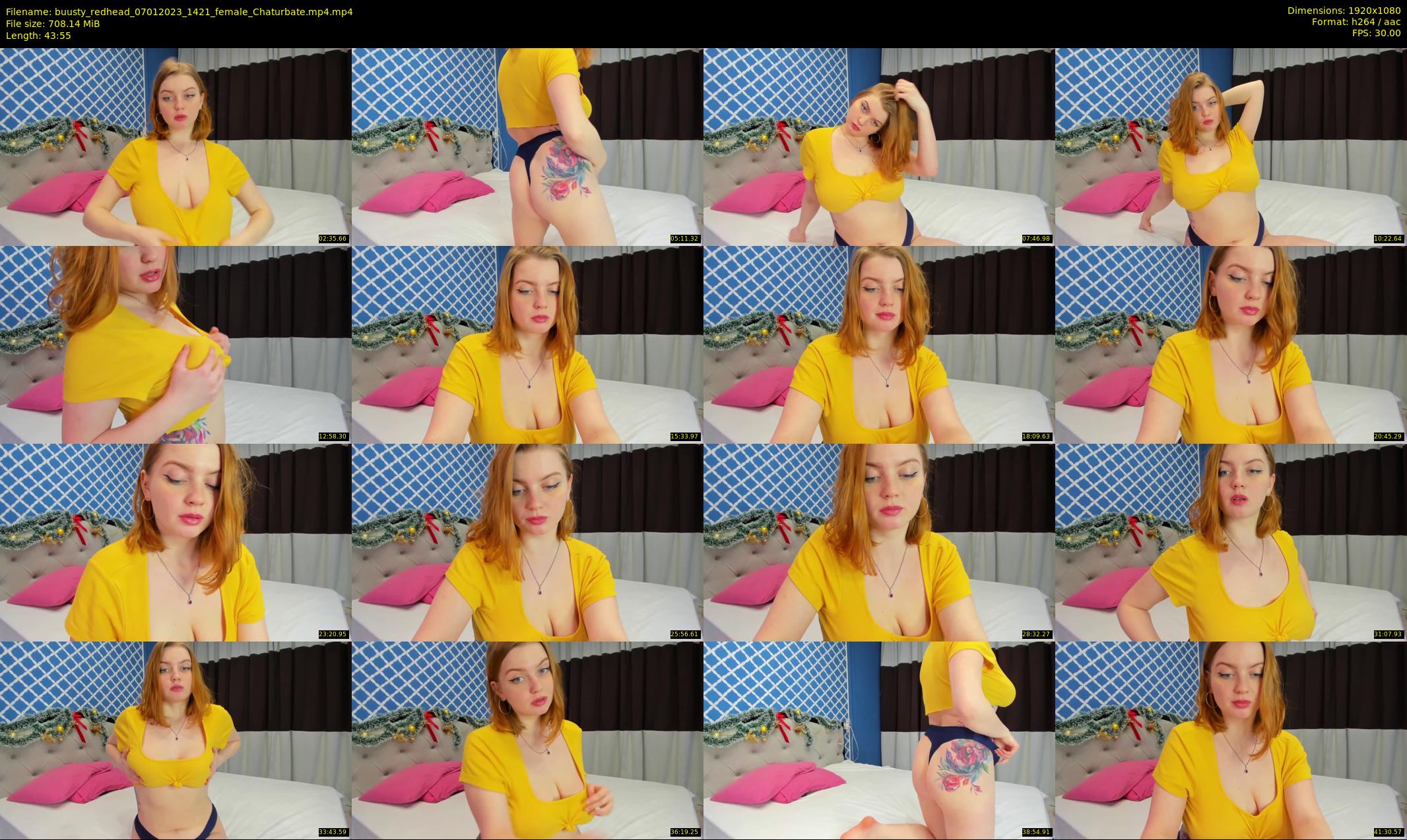 buusty_redhead — 44 minute Chaturbate female cam show recording, 1080p, Jan 7, 2023