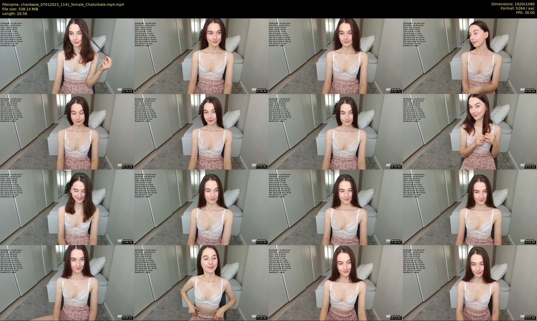 chantwow — 21 minute Chaturbate female cam show recording, 1080p, Jan 7, 2023