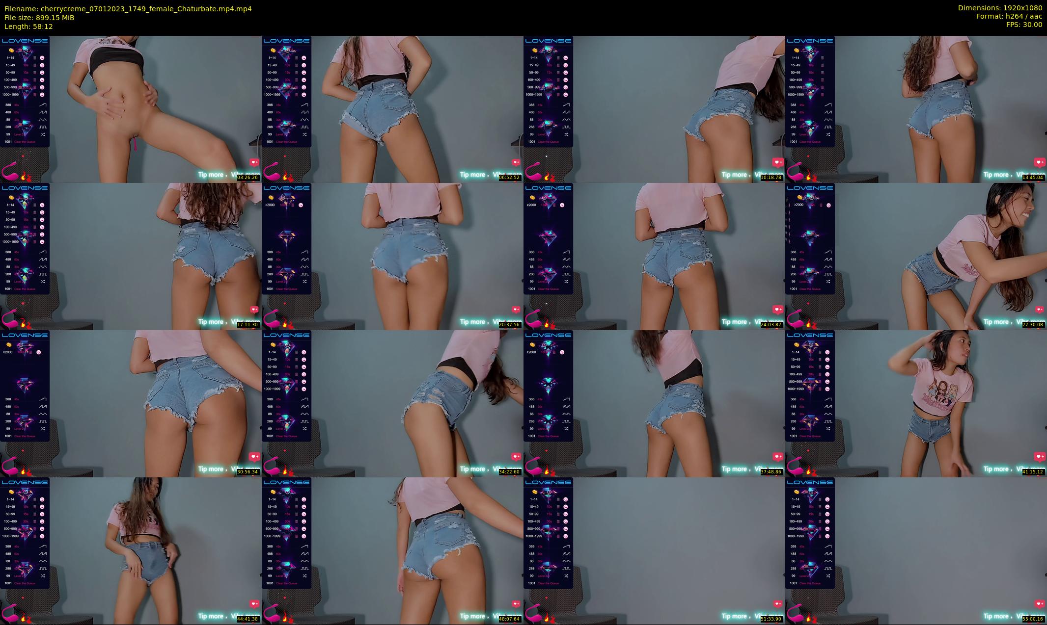 cherrycreme — 59 minute Chaturbate female cam show recording, 1080p, Jan 7, 2023