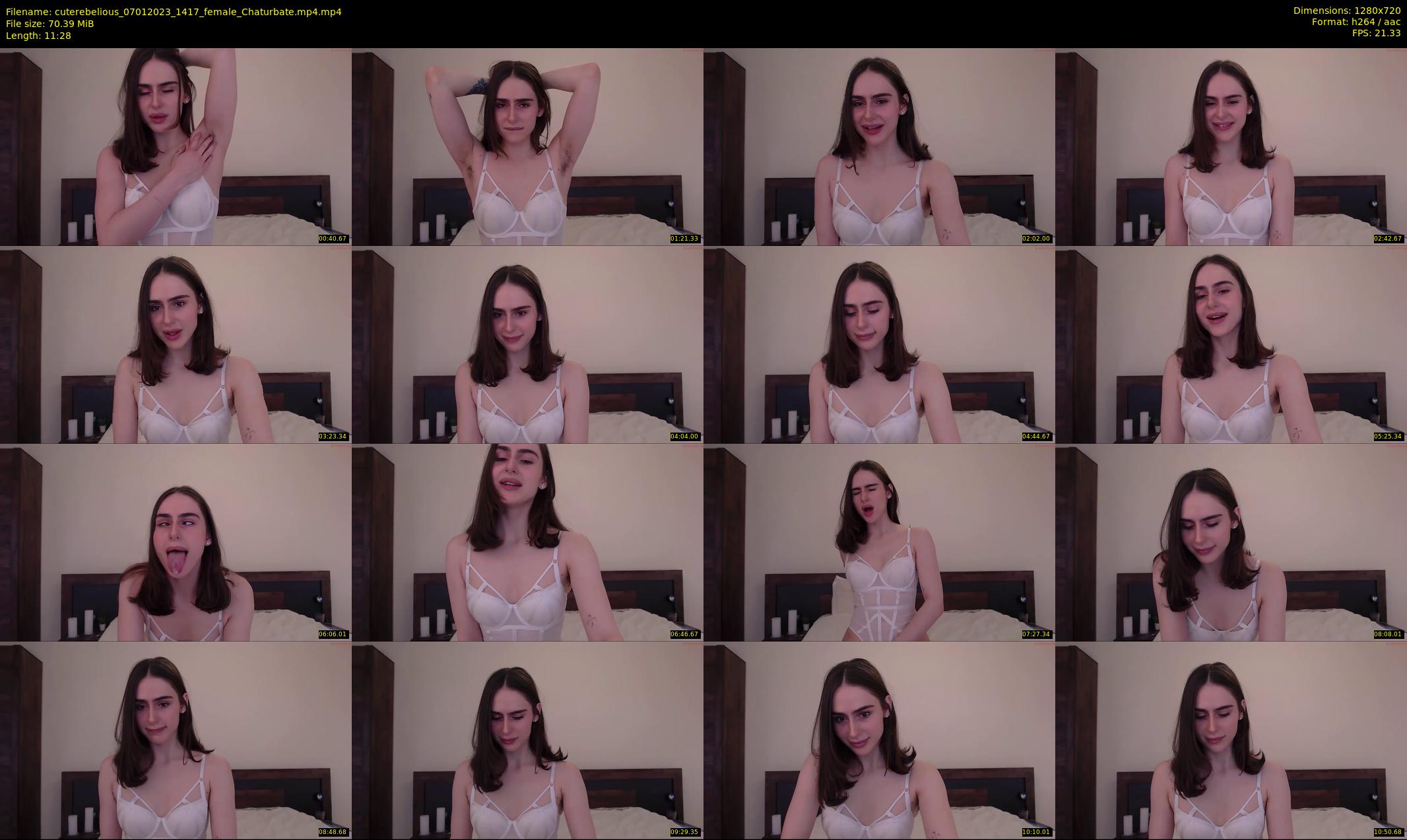 cuterebelious — 12 minute Chaturbate female cam show recording, 720p, Jan 7, 2023