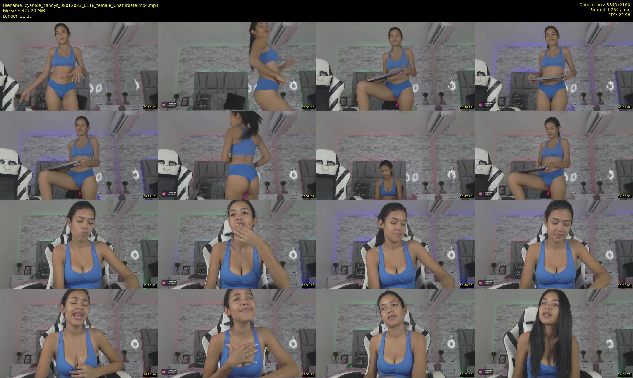 cyanide_candys — 22 minute Chaturbate female cam show recording, 4K, Jan 8, 2023