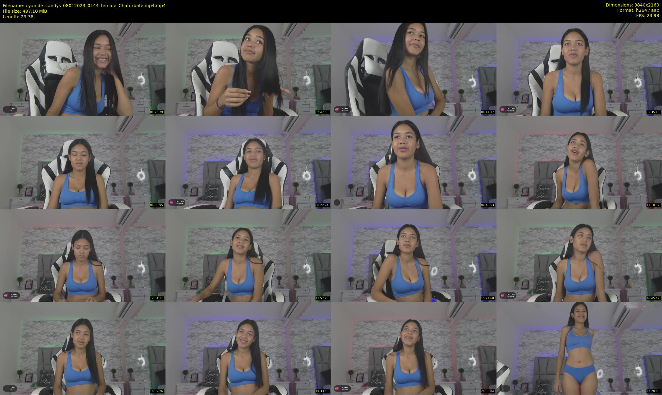 cyanide_candys — 24 minute Chaturbate female cam show recording, 4K, Jan 8, 2023