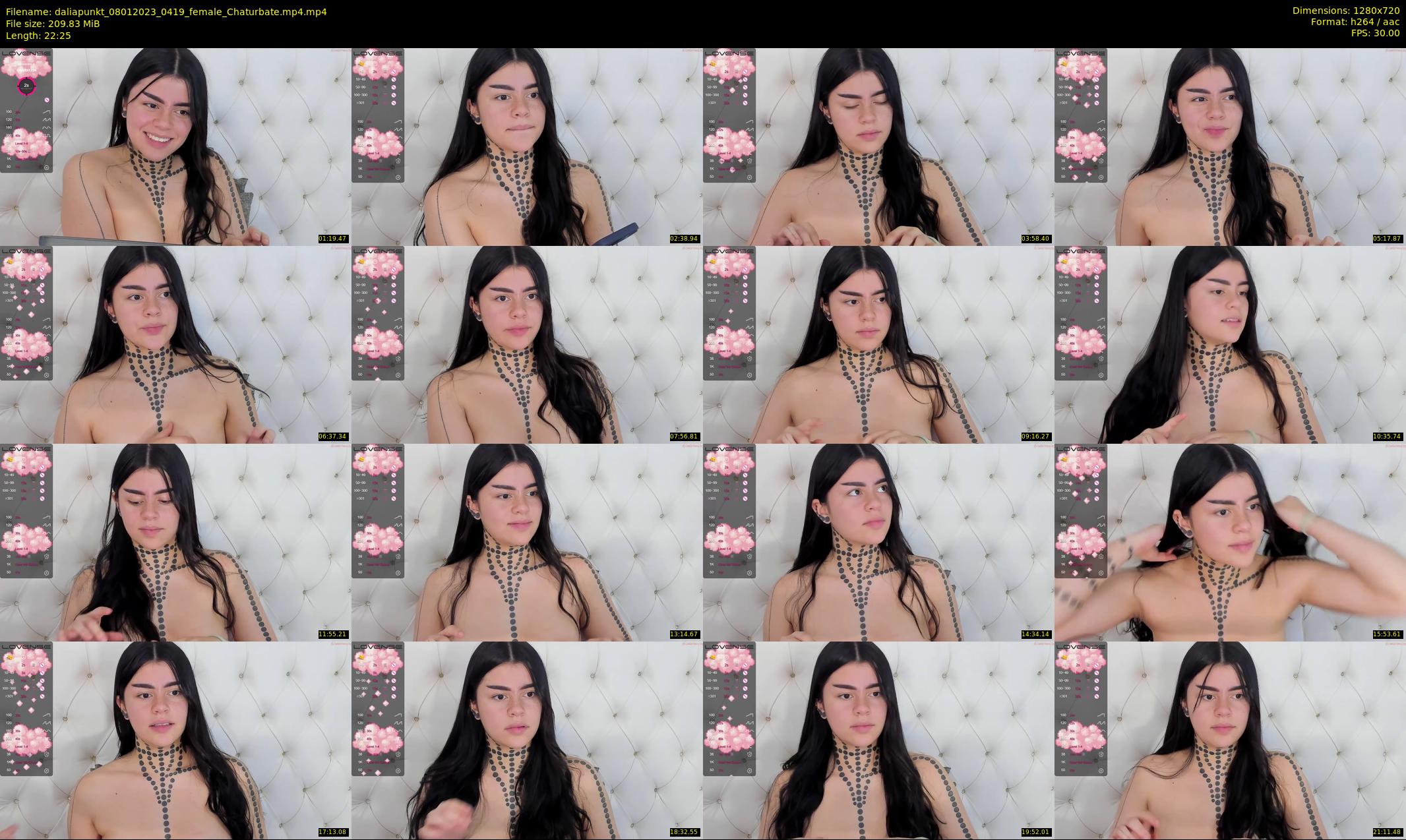 daliapunkt — 23 minute Chaturbate female cam show recording, 720p, Jan 8, 2023