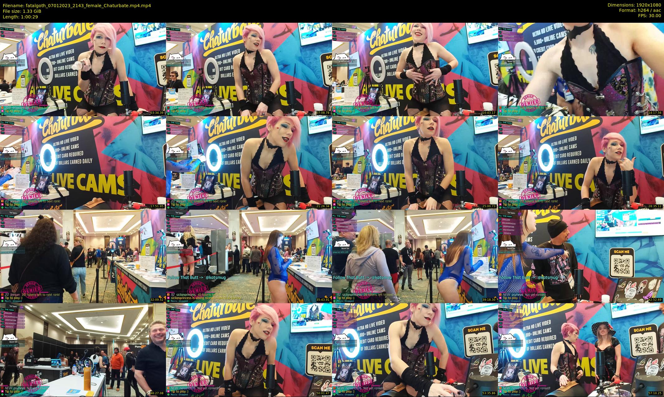 fatalgoth — 61 minute Chaturbate couple cam show recording, 1080p, Jan 7, 2023