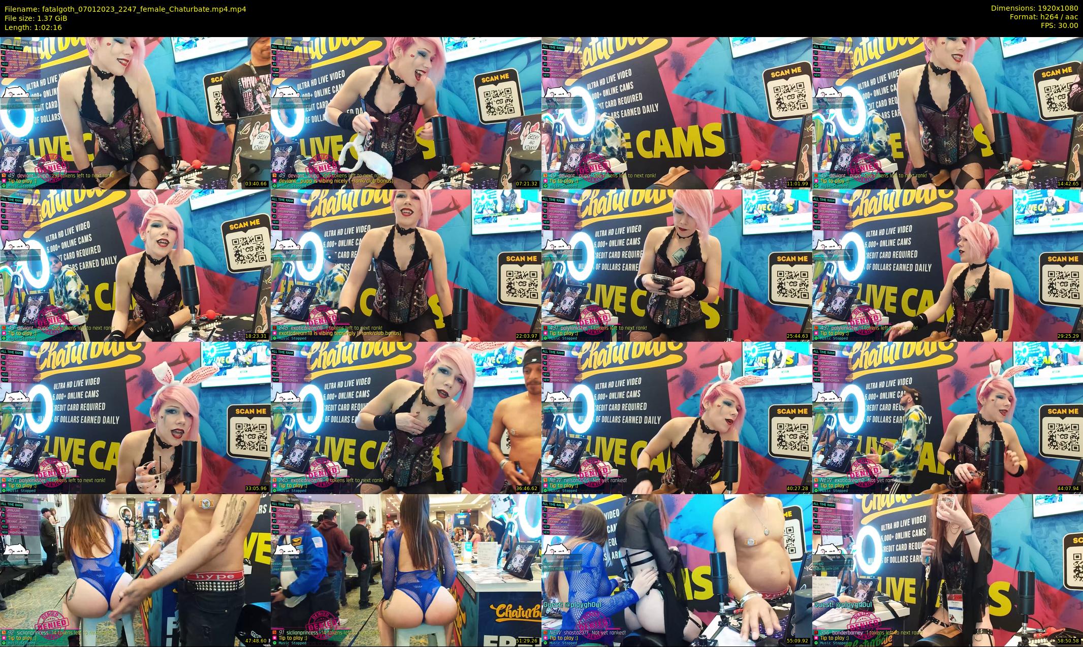 fatalgoth — 63 minute Chaturbate couple cam show recording, 1080p, Jan 7, 2023