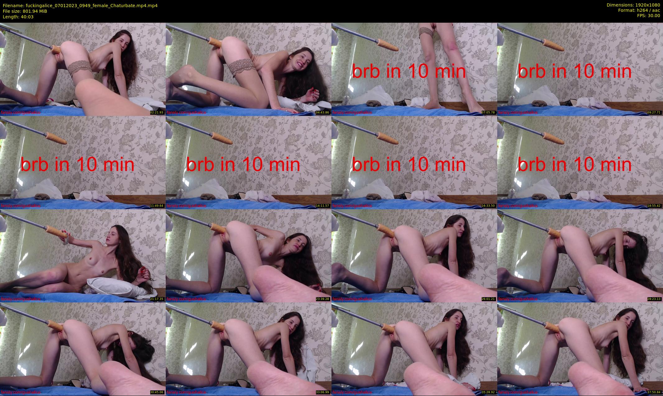 fuckingalice — 41 minute Chaturbate female cam show recording, 1080p, Jan 7, 2023