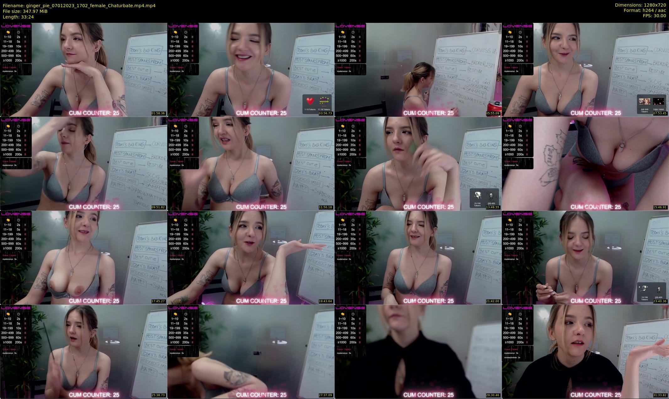 ginger_pie — 34 minute Chaturbate female cam show recording, 720p, Jan 7, 2023