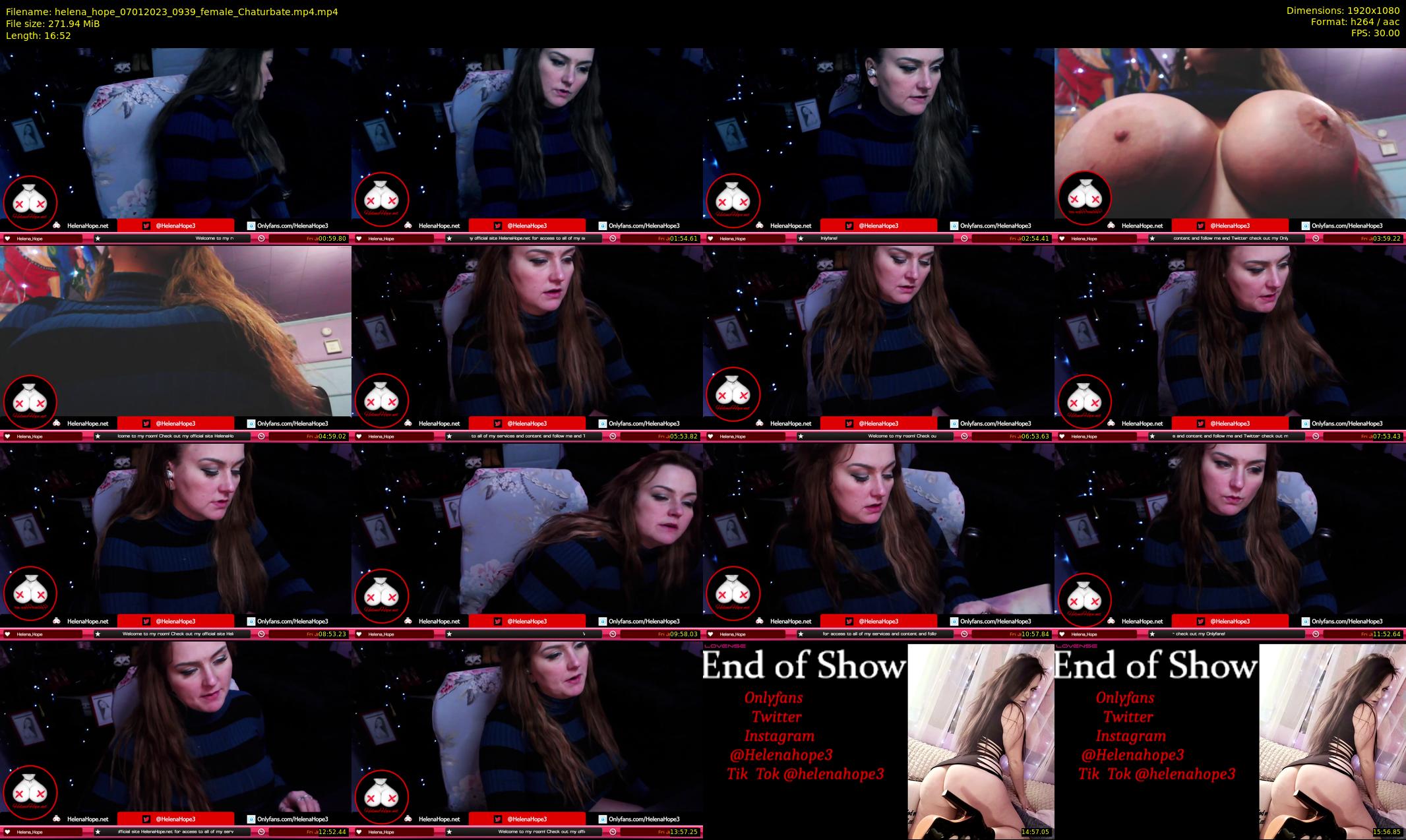 helena_hope — 17 minute Chaturbate female cam show recording, 1080p, Jan 7, 2023