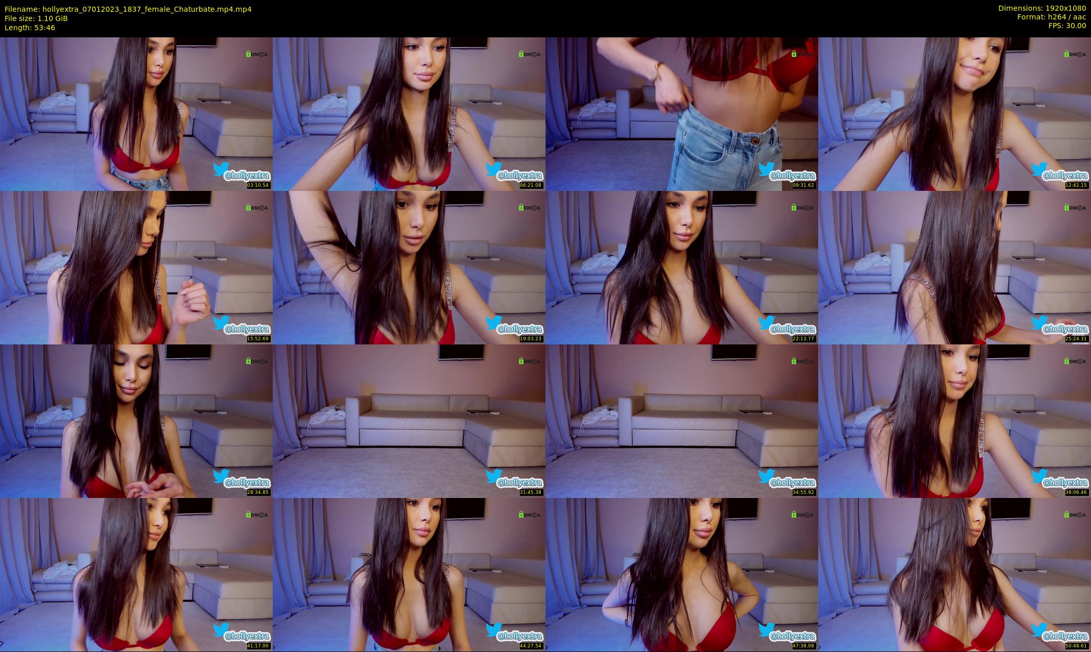 hollyextra — 54 minute Chaturbate female cam show recording, 1080p, Jan 7, 2023