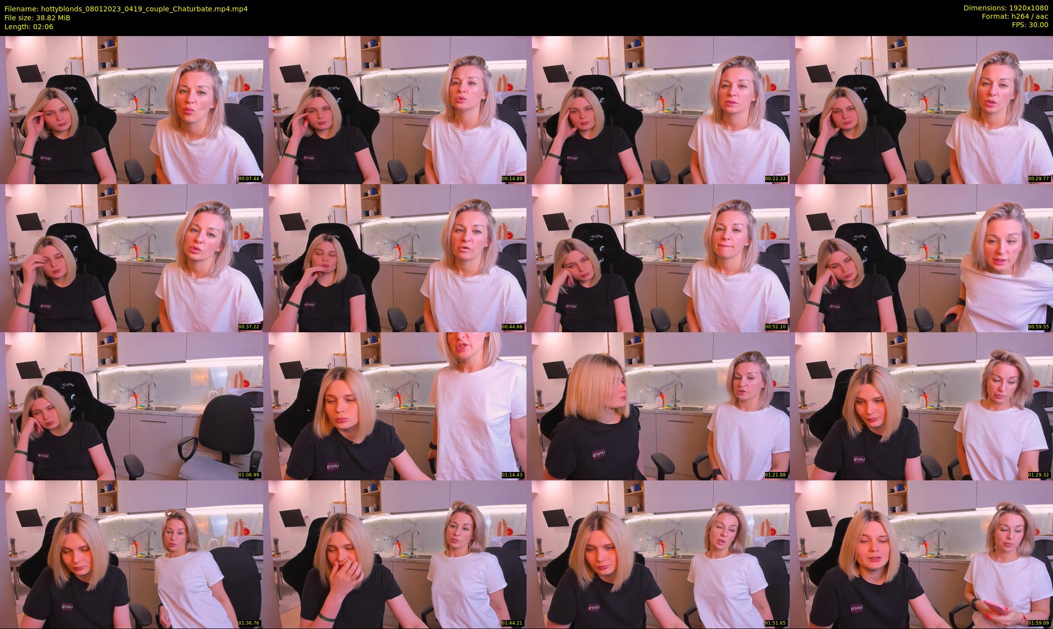 hottyblonds — 3 minute Chaturbate couple cam show recording, 1080p, Jan 8, 2023