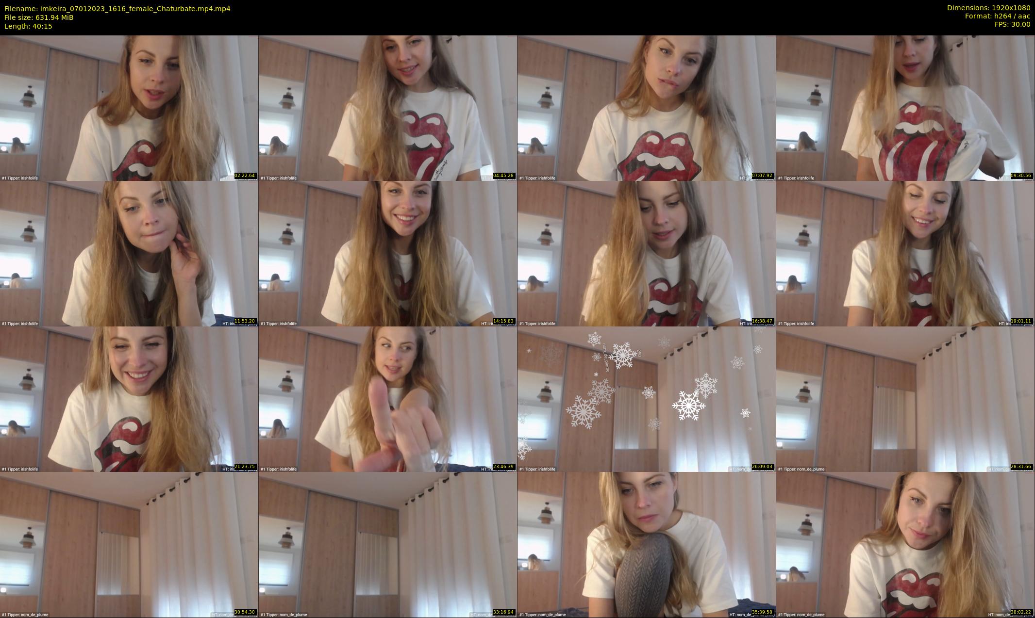 imkeira — 41 minute Chaturbate female cam show recording, 1080p, Jan 7, 2023