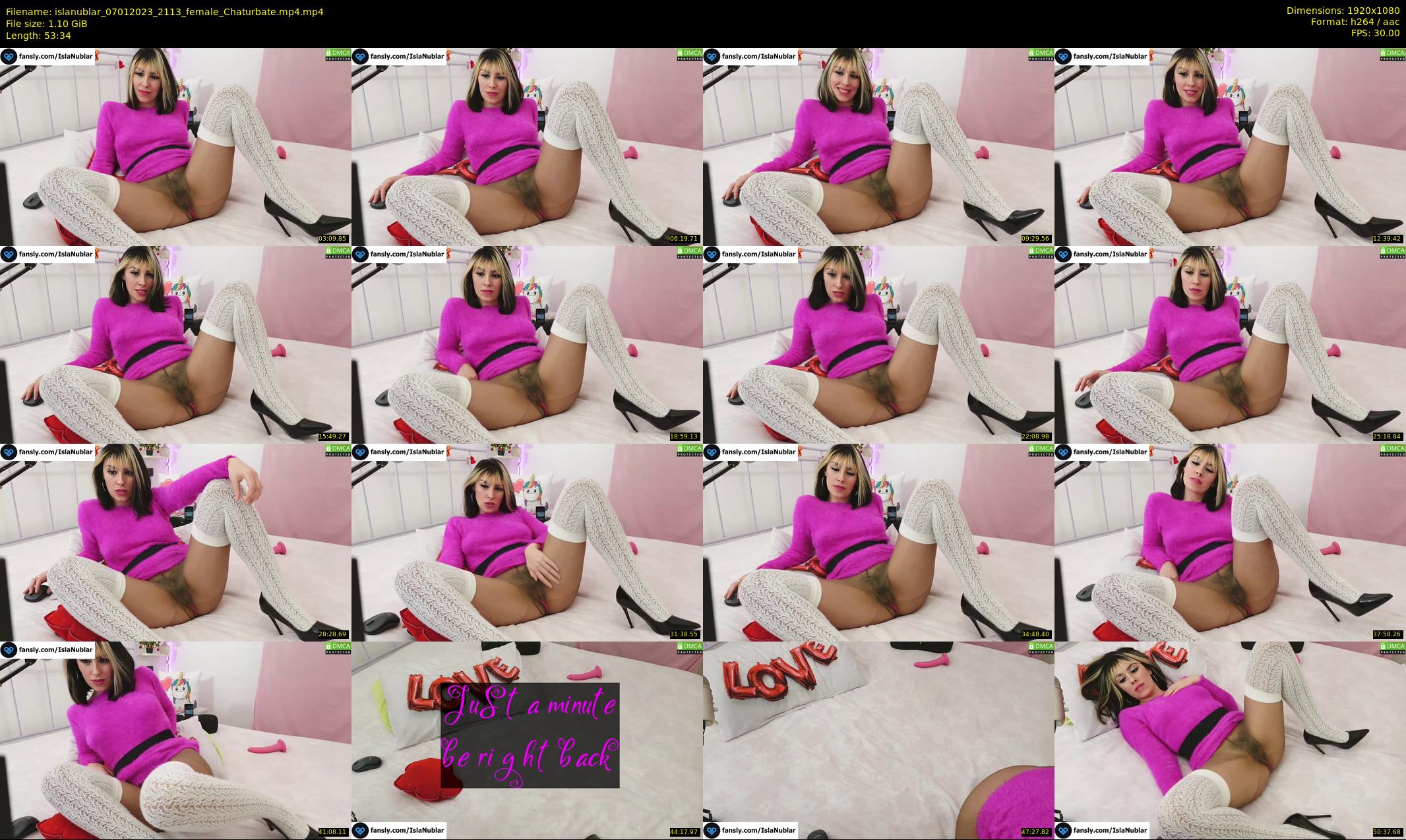 islanublar — 54 minute Chaturbate female cam show recording, 1080p, Jan 7, 2023