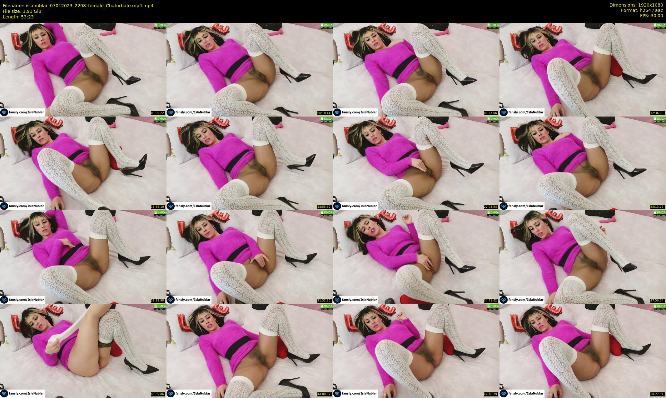islanublar — 54 minute Chaturbate female cam show recording, 1080p, Jan 7, 2023