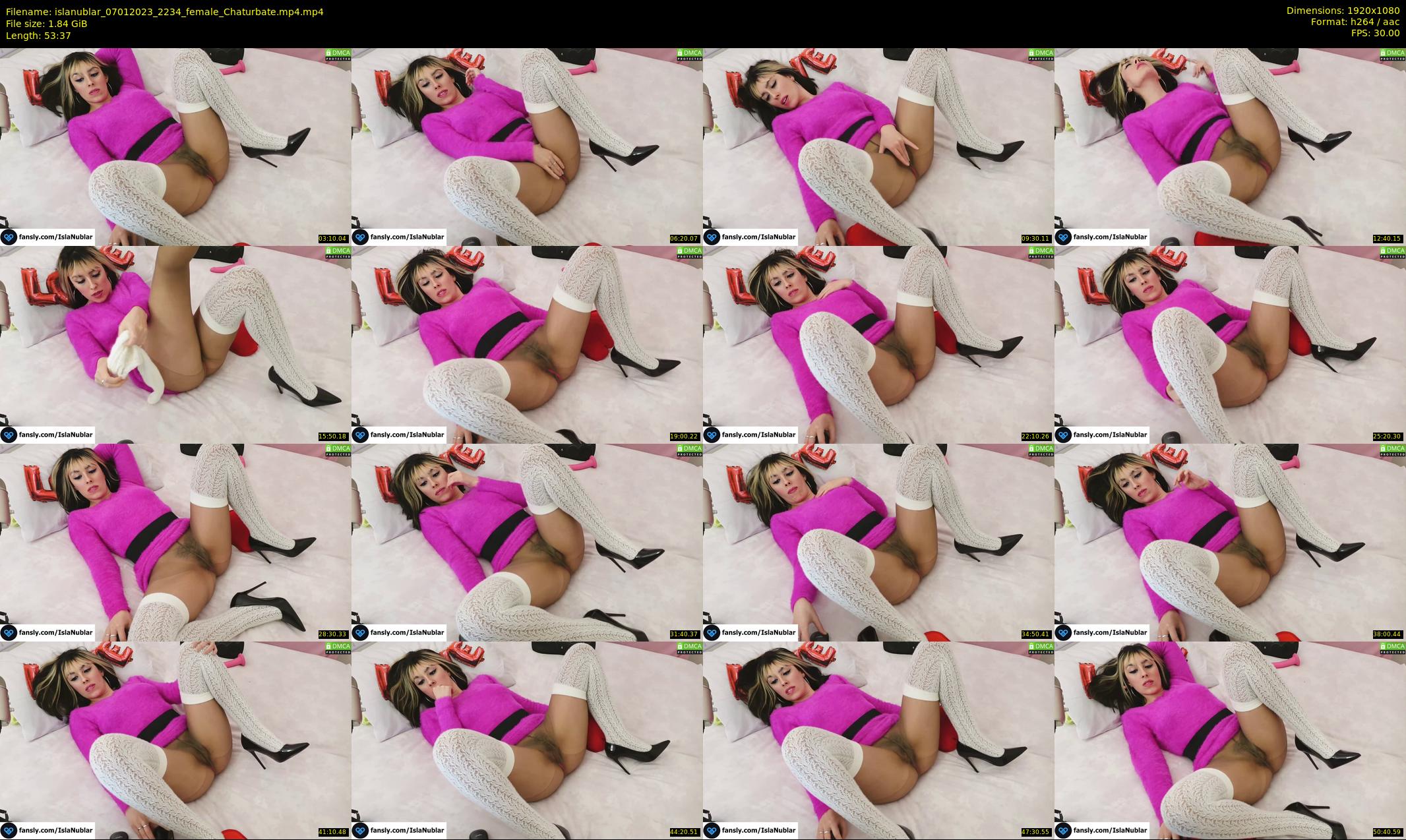 islanublar — 54 minute Chaturbate female cam show recording, 1080p, Jan 7, 2023