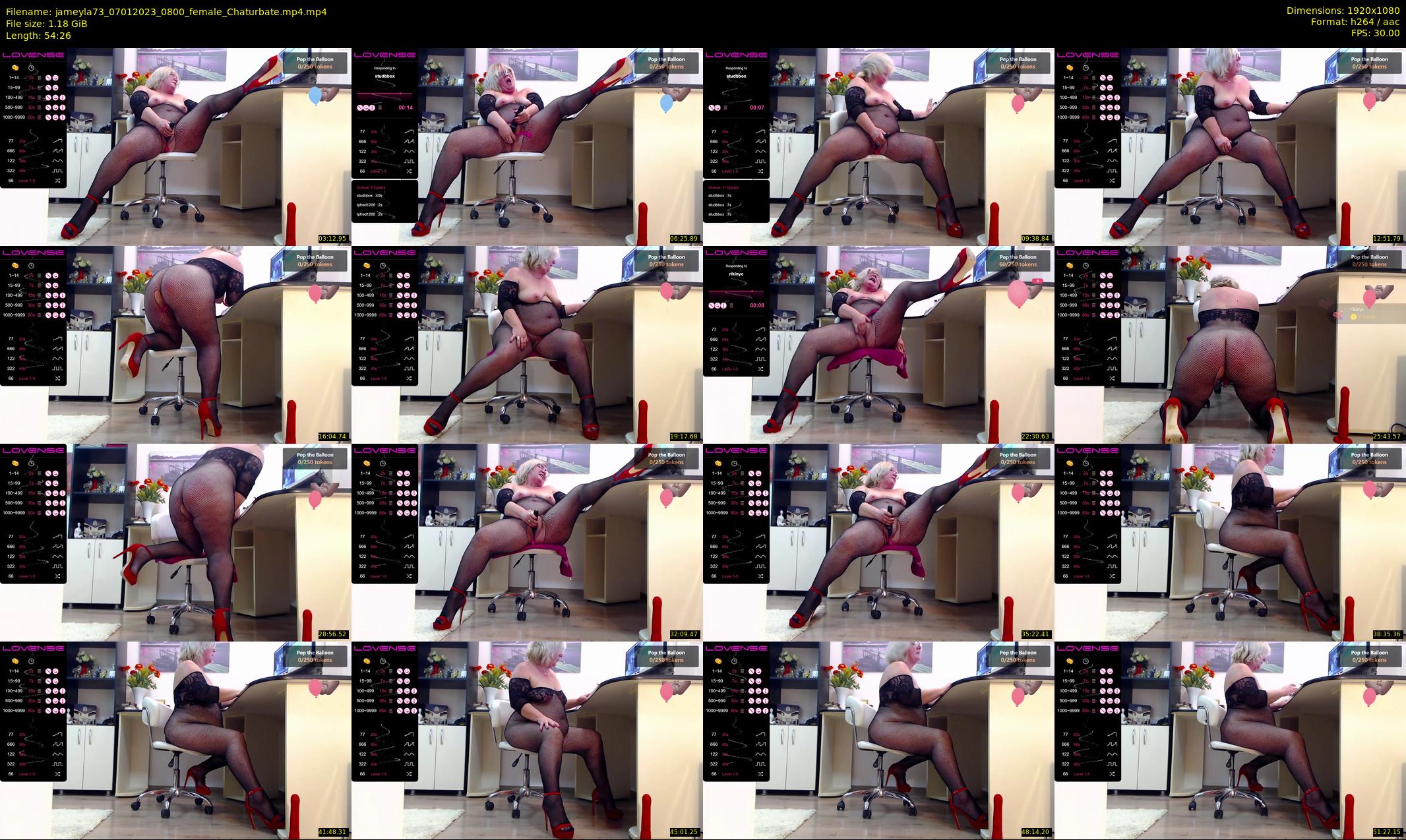 jameyla73 — 55 minute Chaturbate female cam show recording, 1080p, Jan 7, 2023