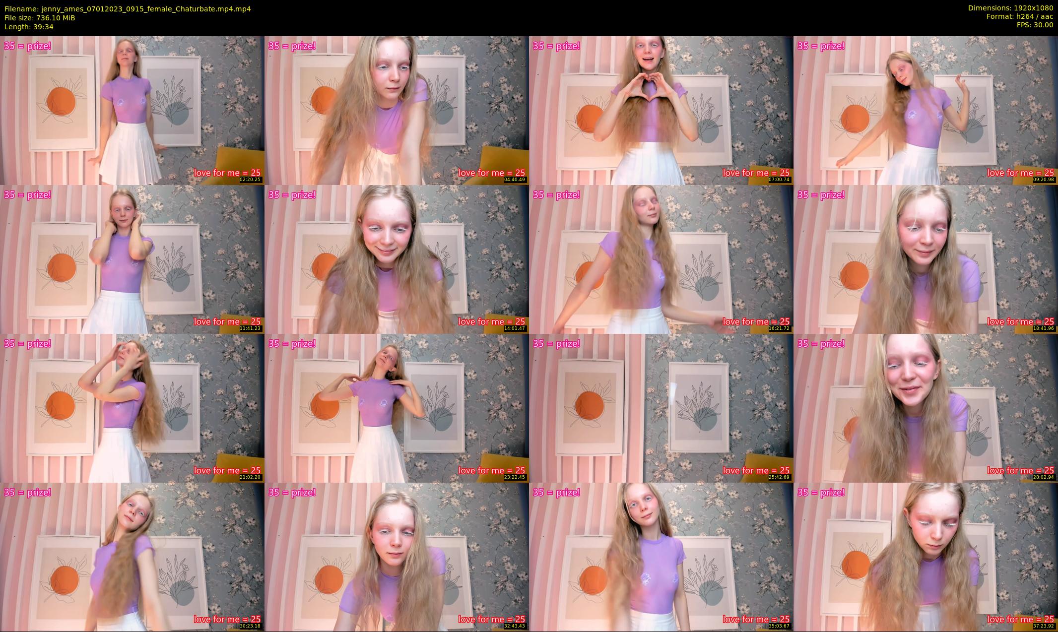 jenny_ames — 40 minute Chaturbate female cam show recording, 1080p, Jan 7, 2023