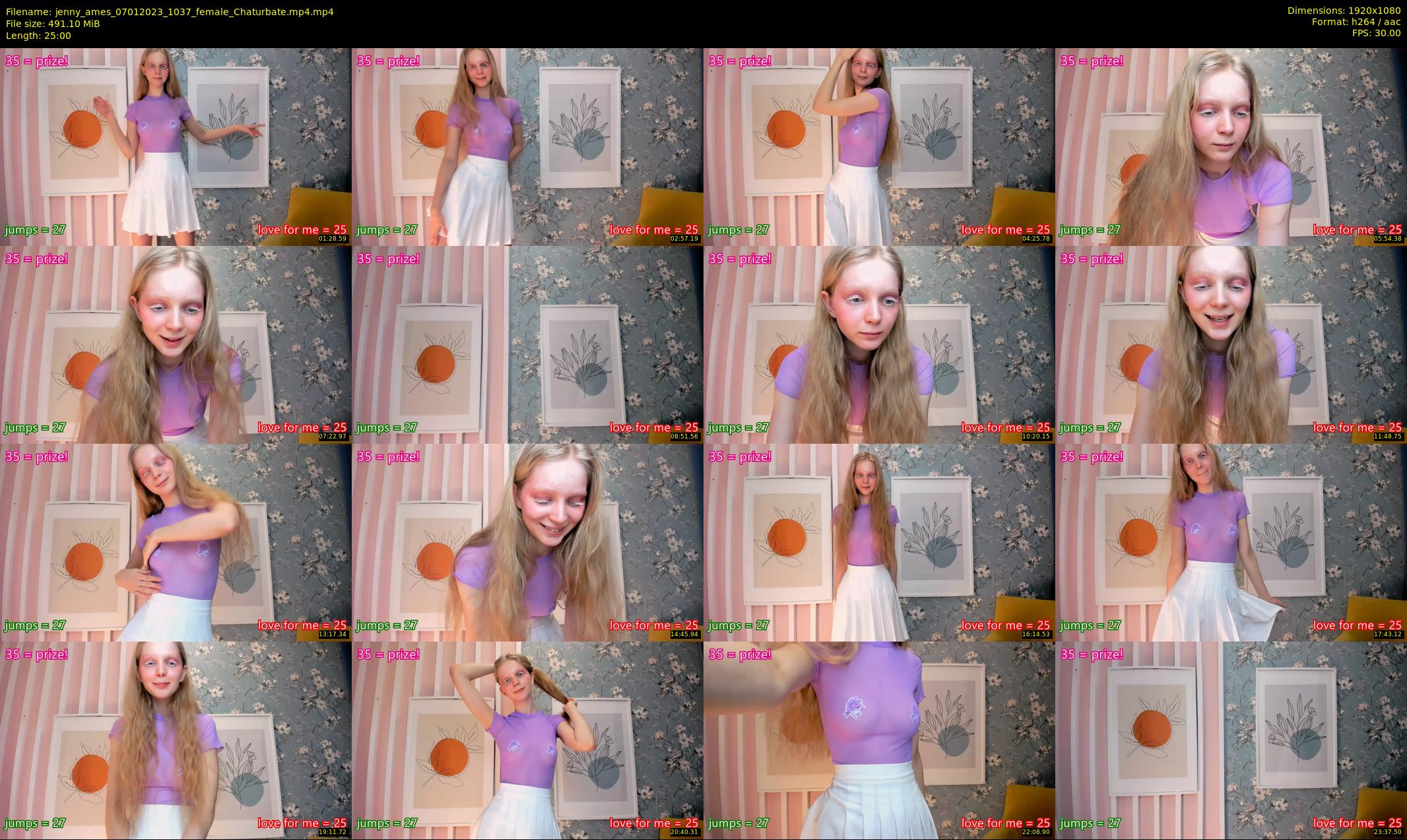 jenny_ames — 25 minute Chaturbate female cam show recording, 1080p, Jan 7, 2023