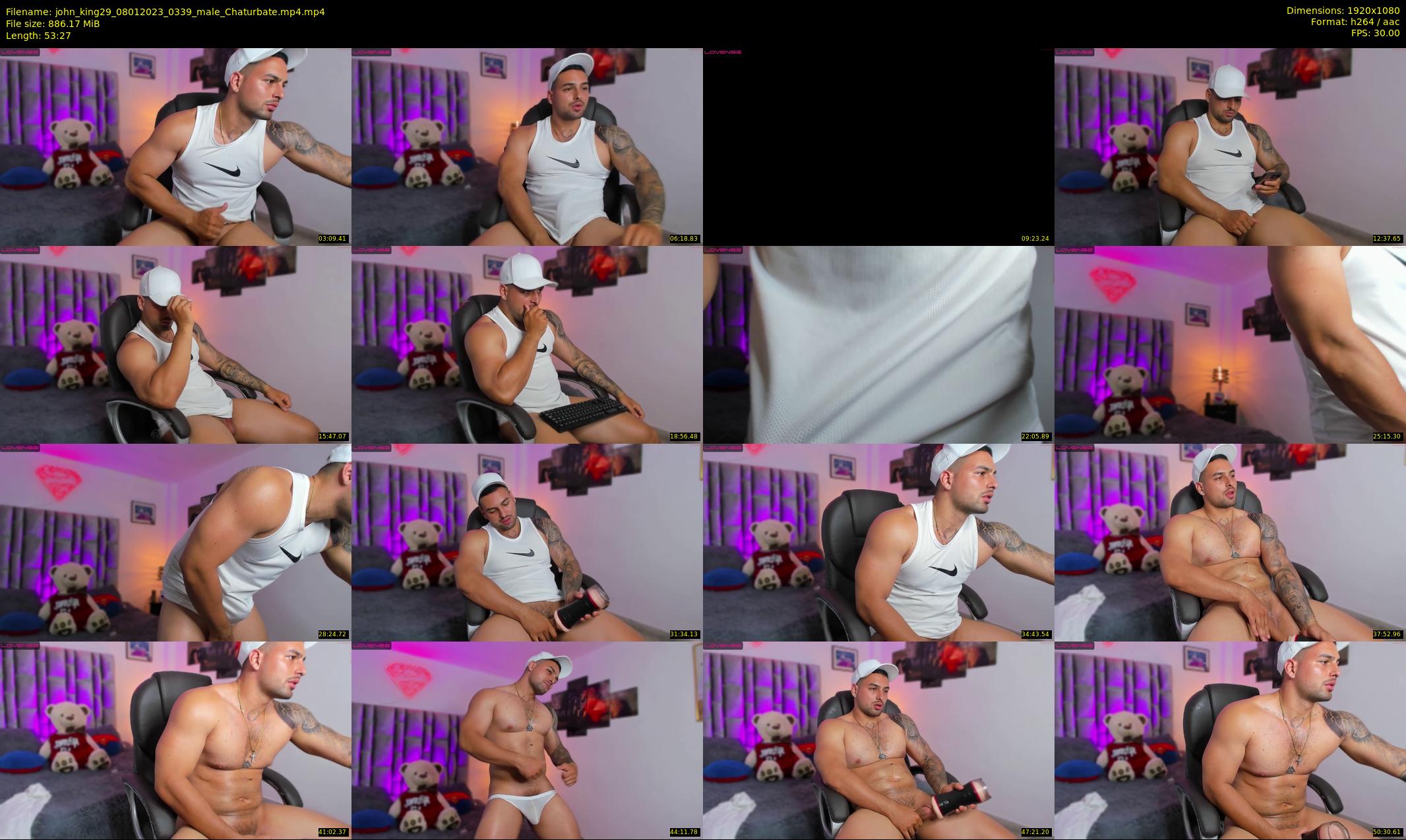 john_king29 — 54 minute Chaturbate male cam show recording, 1080p, Jan 8, 2023