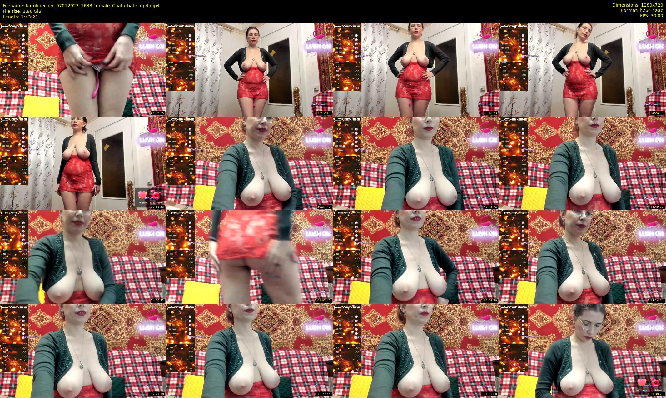 karolinecher — 104 minute Chaturbate female cam show recording, 720p, Jan 7, 2023