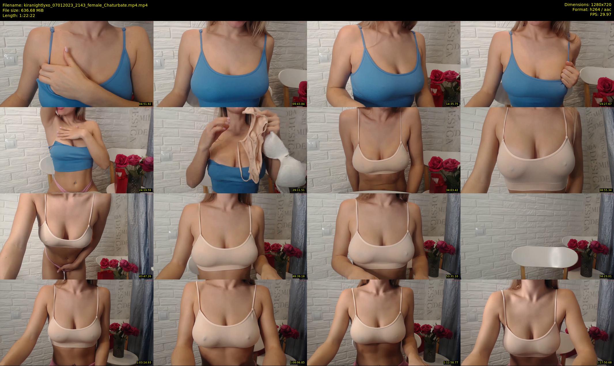 kiranightlyxo — 83 minute Chaturbate female cam show recording, 720p, Jan 7, 2023