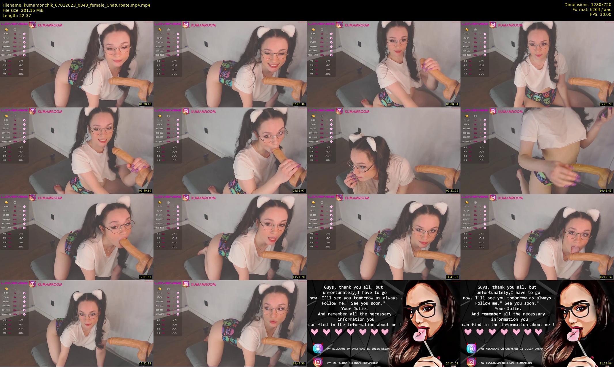 kumamonchik — 23 minute Chaturbate couple cam show recording, 720p, Jan 7, 2023
