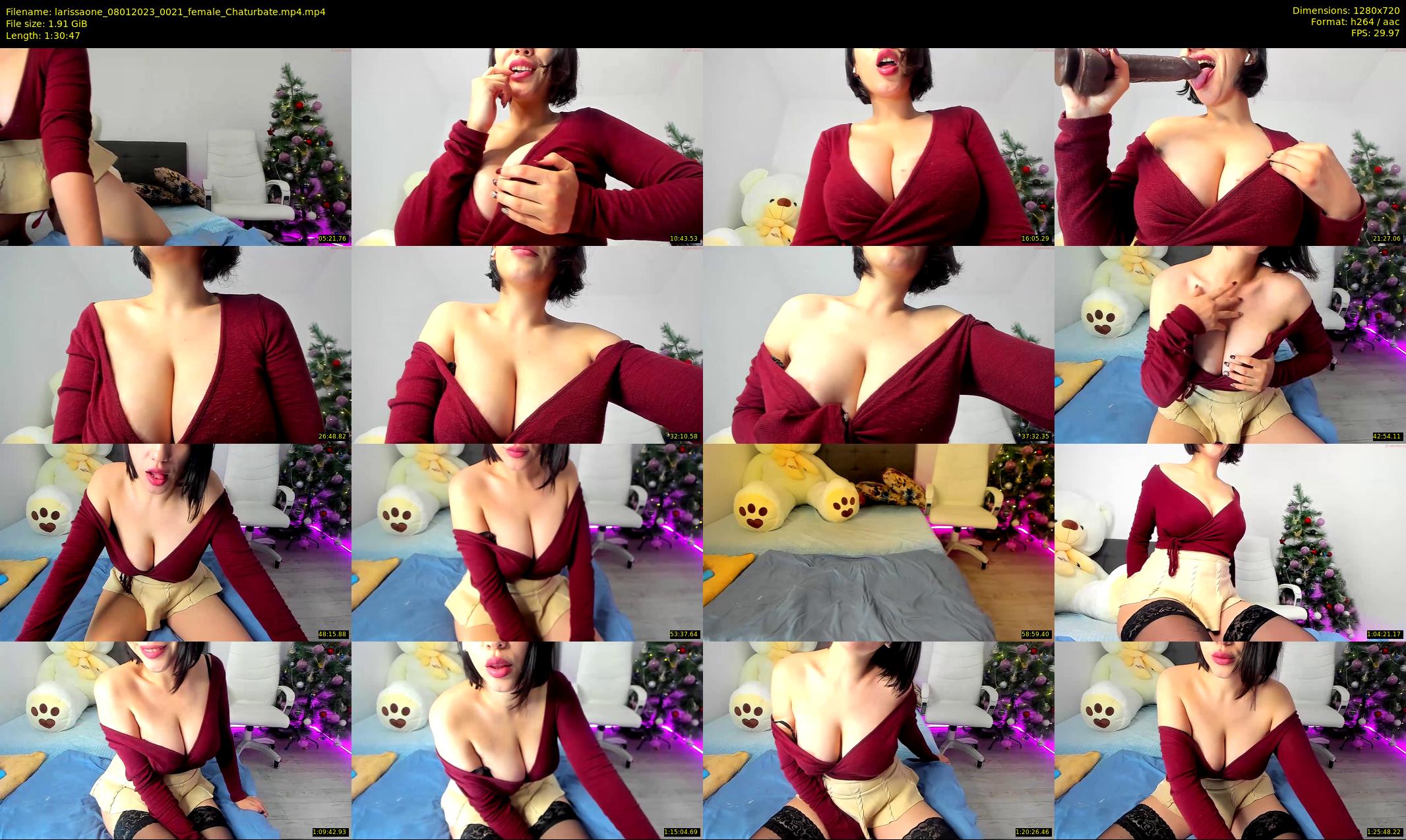 larissaone — 91 minute Chaturbate female cam show recording, 720p, Jan 8, 2023