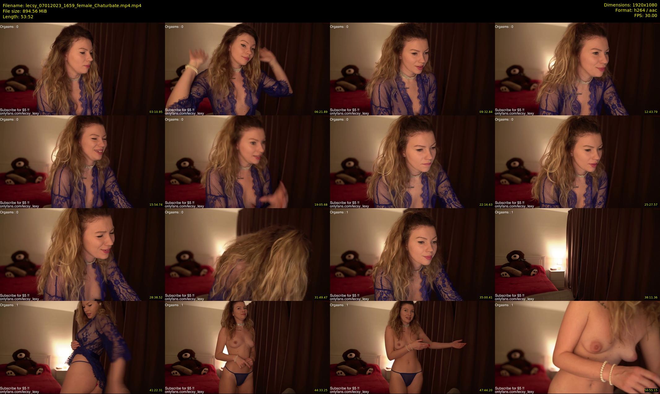 lecsy — 54 minute Chaturbate female cam show recording, 1080p, Jan 7, 2023