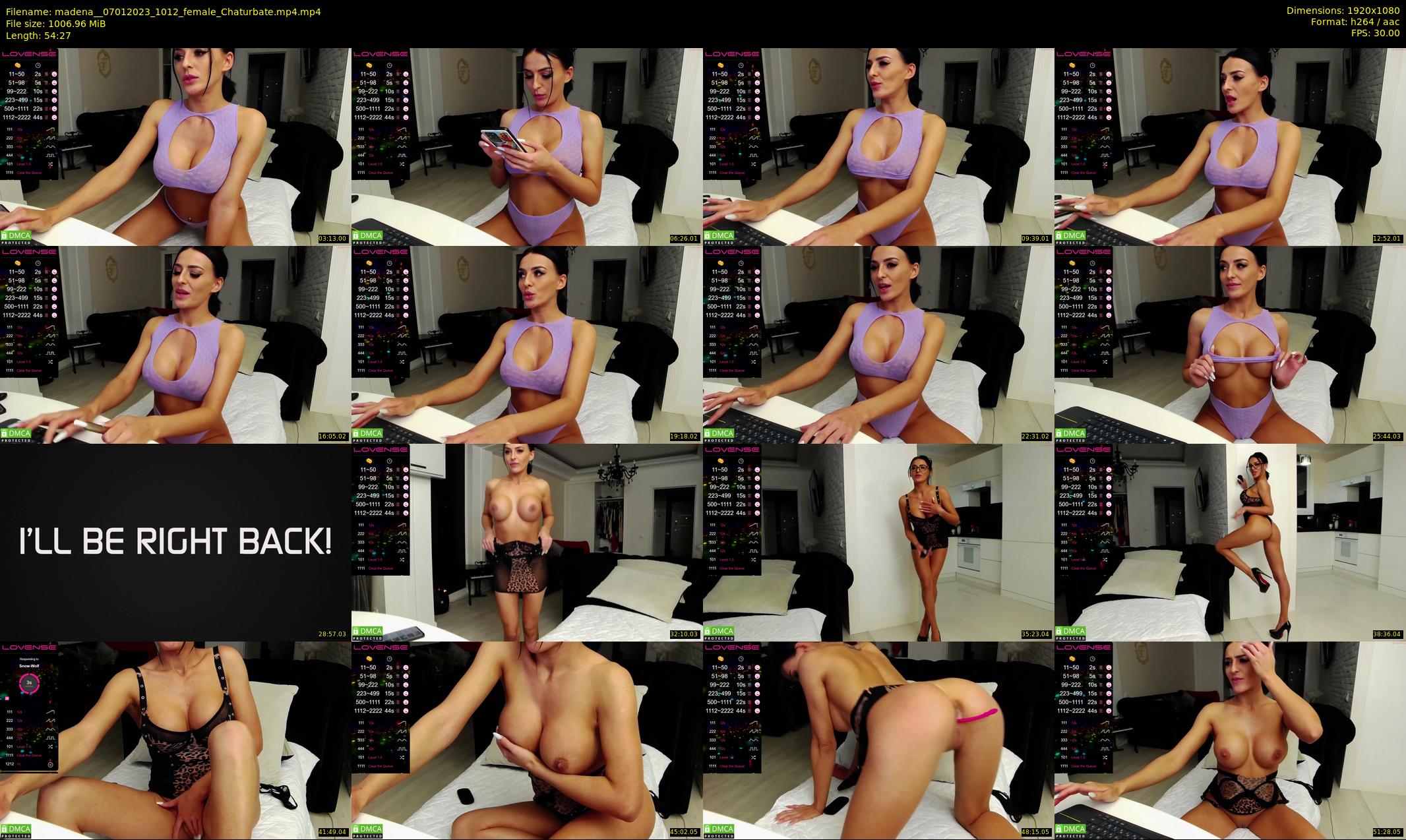 madena_ — 55 minute Chaturbate female cam show recording, 1080p, Jan 7, 2023