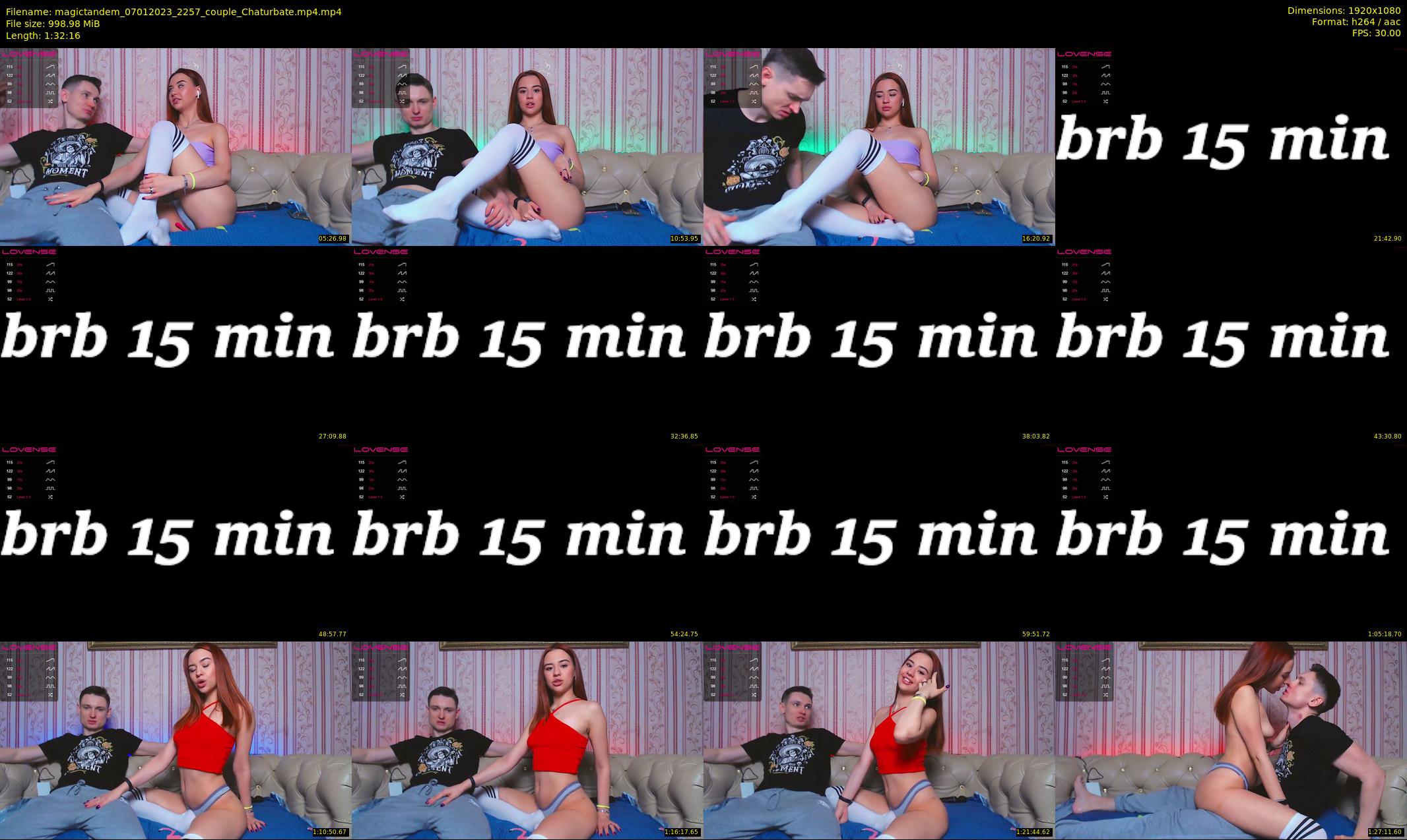 magictandem — 93 minute Chaturbate couple cam show recording, 1080p, Jan 7, 2023