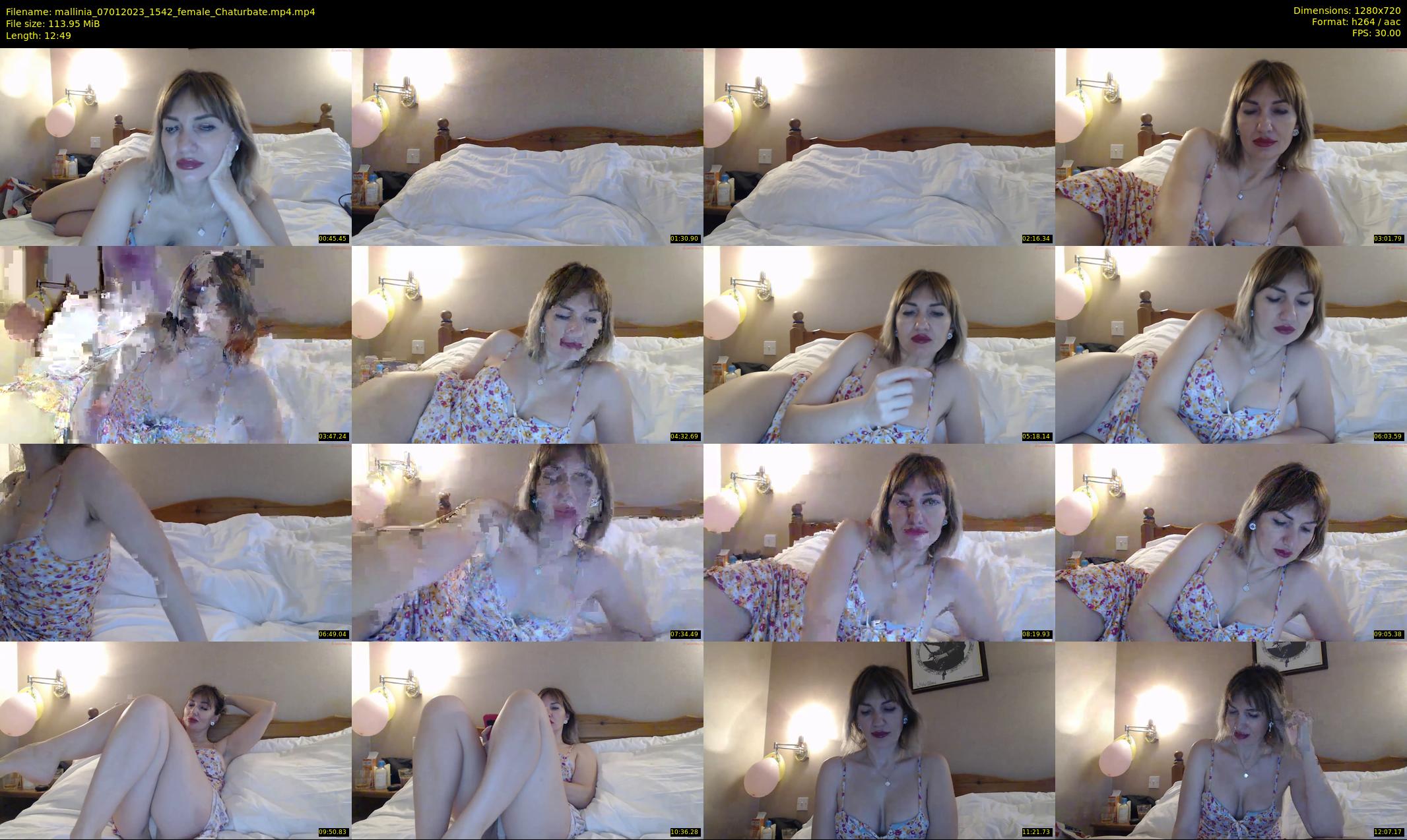 mallinia — 13 minute Chaturbate female cam show recording, 720p, Jan 7, 2023