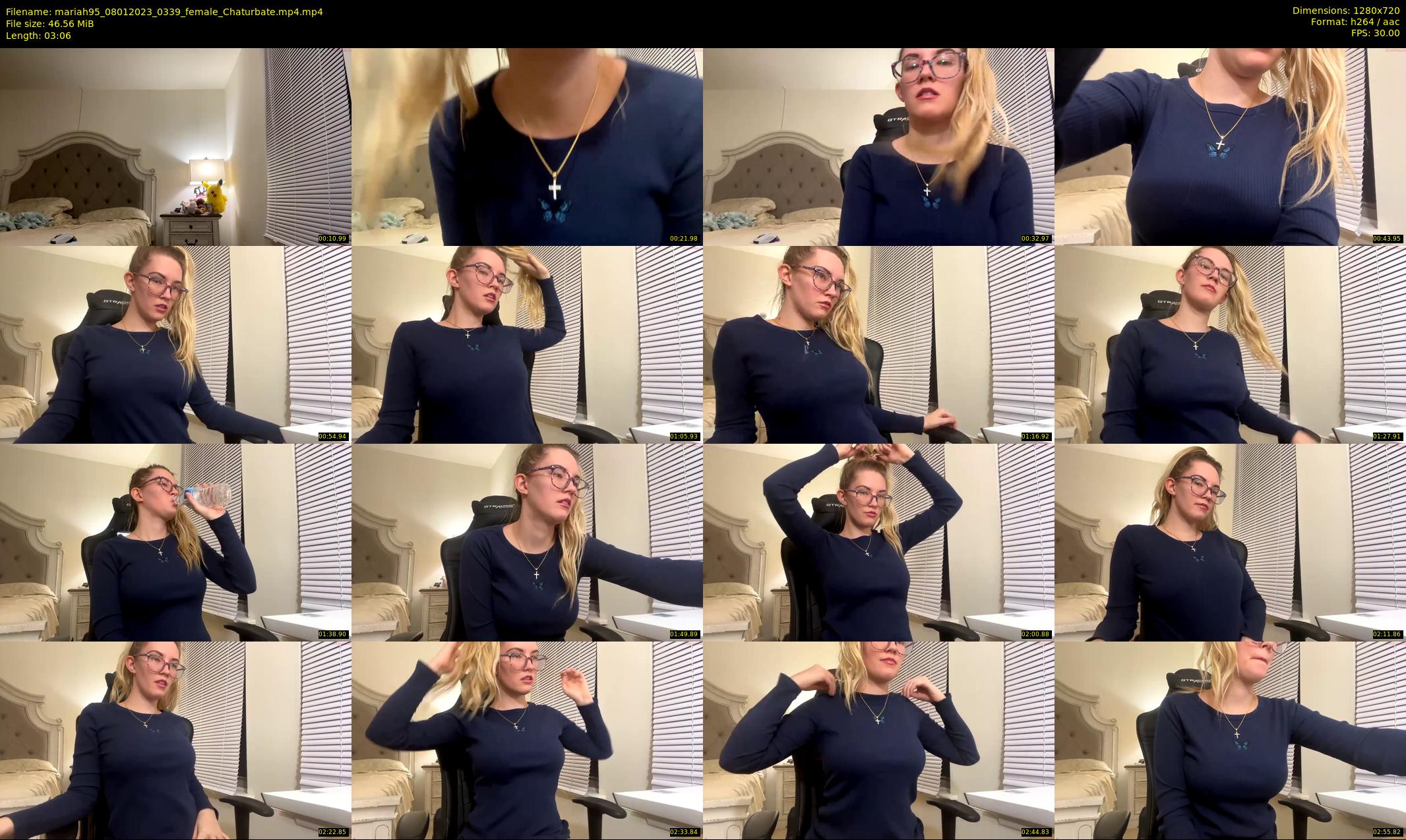 mariah95 — 4 minute Chaturbate female cam show recording, 720p, Jan 8, 2023