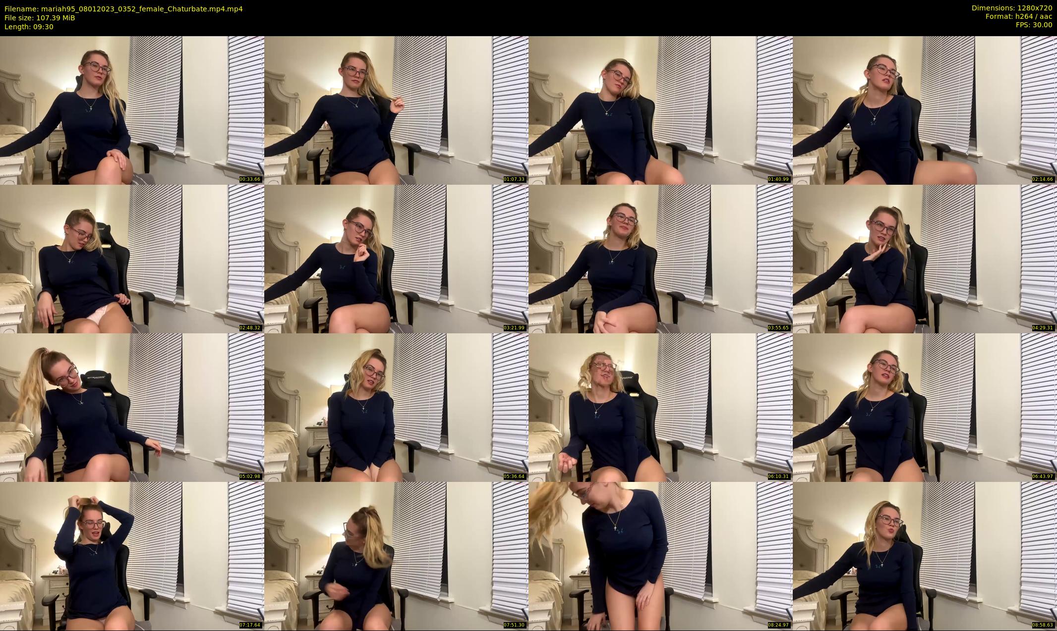 mariah95 — 10 minute Chaturbate female cam show recording, 720p, Jan 8, 2023