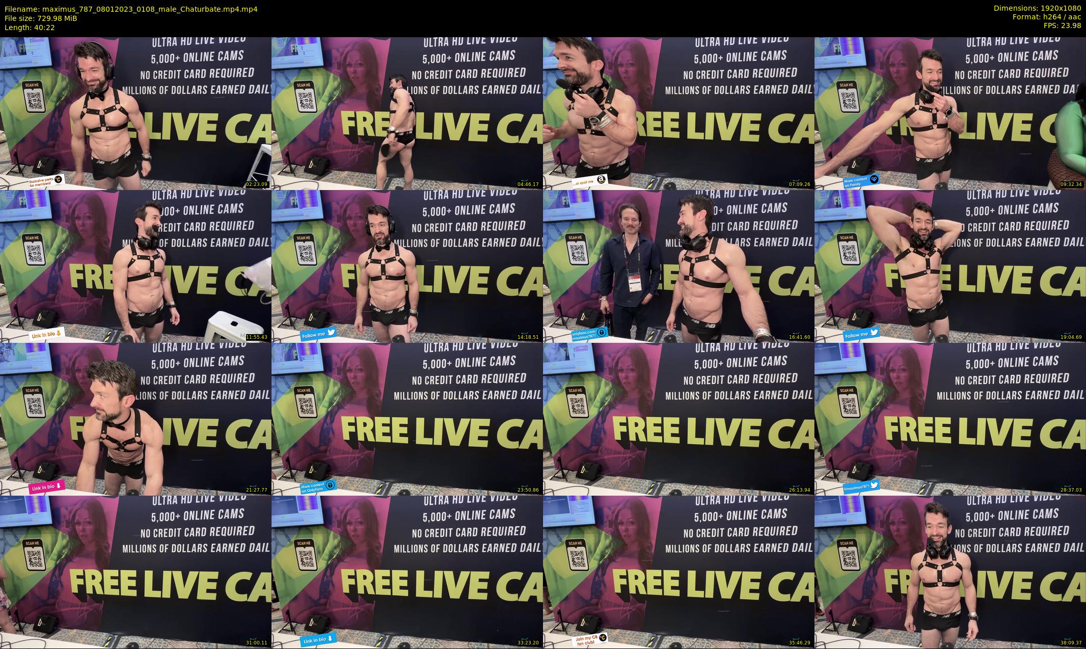 maximus_787 — 41 minute Chaturbate male cam show recording, 1080p, Jan 8, 2023