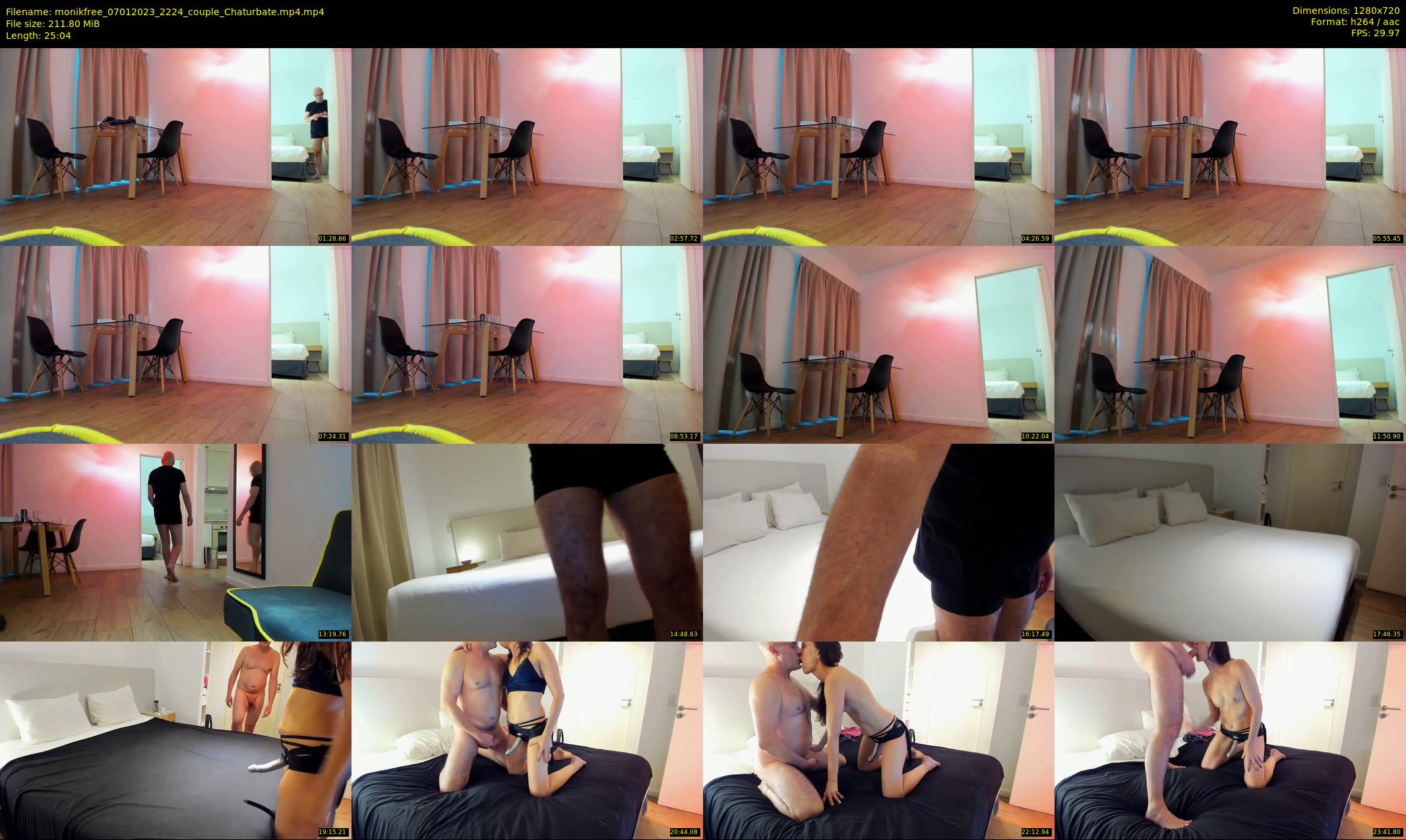 monikfree — 26 minute Chaturbate couple cam show recording, 720p, Jan 7, 2023
