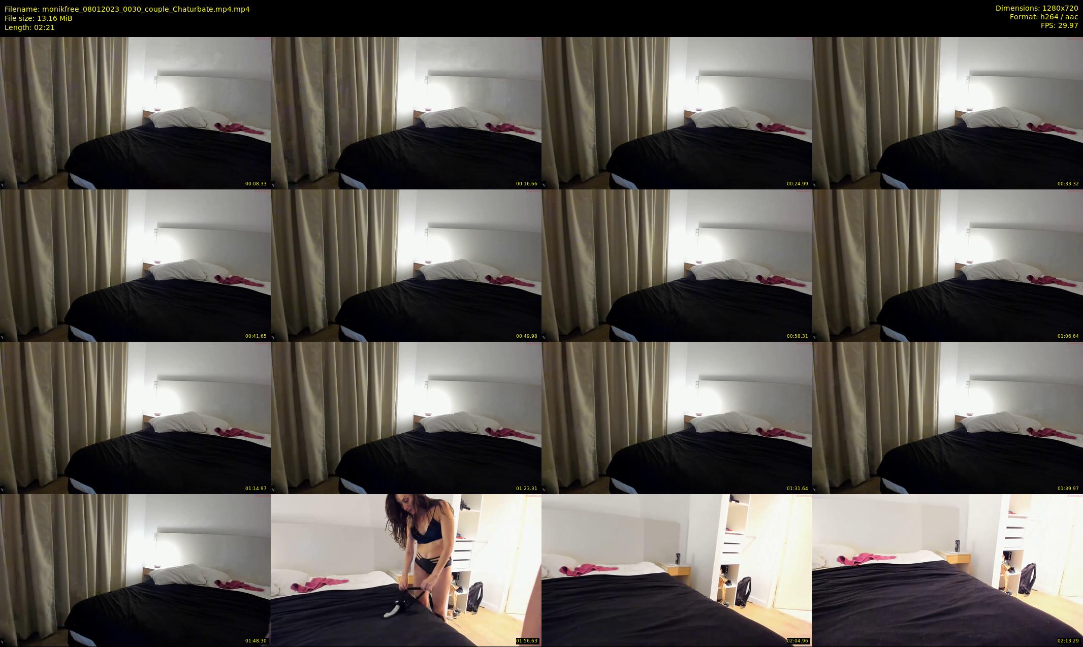monikfree — 3 minute Chaturbate couple cam show recording, 720p, Jan 8, 2023