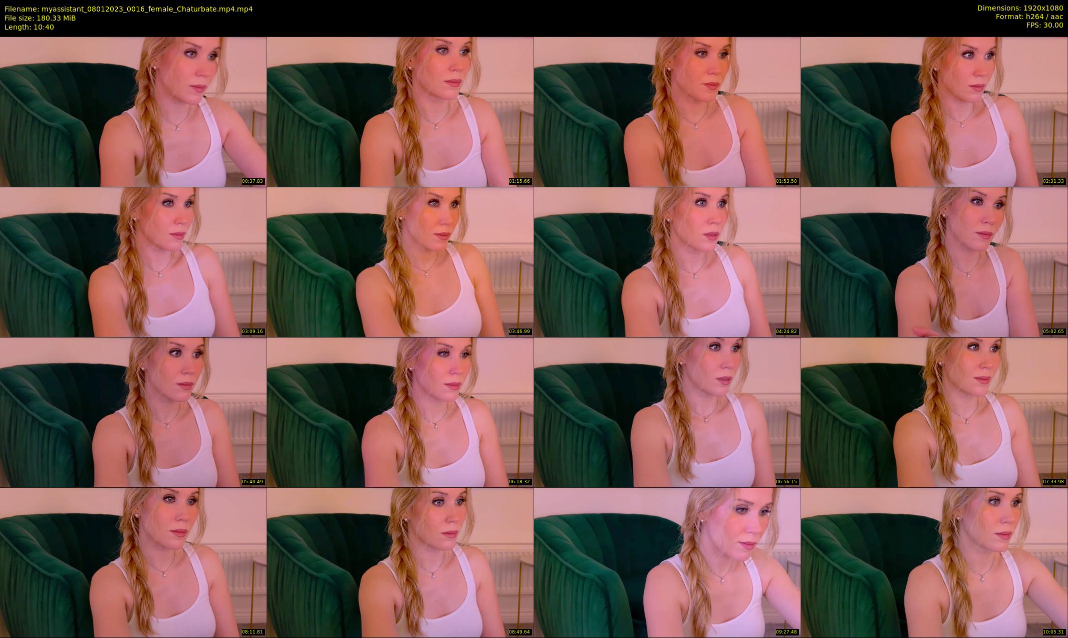 myassistant — 11 minute Chaturbate female cam show recording, 1080p, Jan 8, 2023