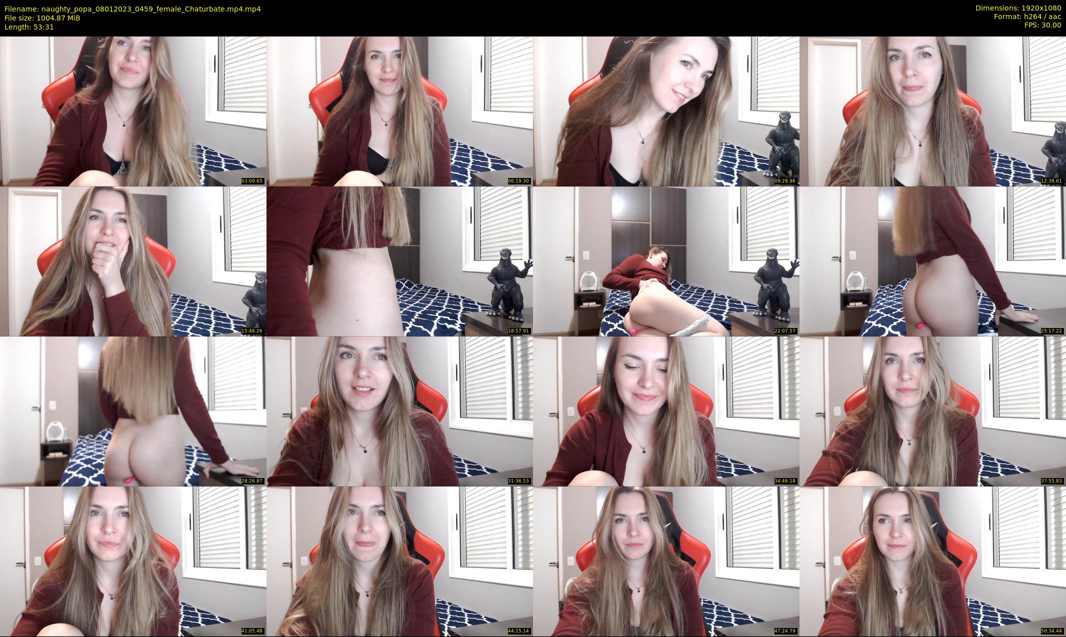 naughty_popa — 54 minute Chaturbate female cam show recording, 1080p, Jan 8, 2023