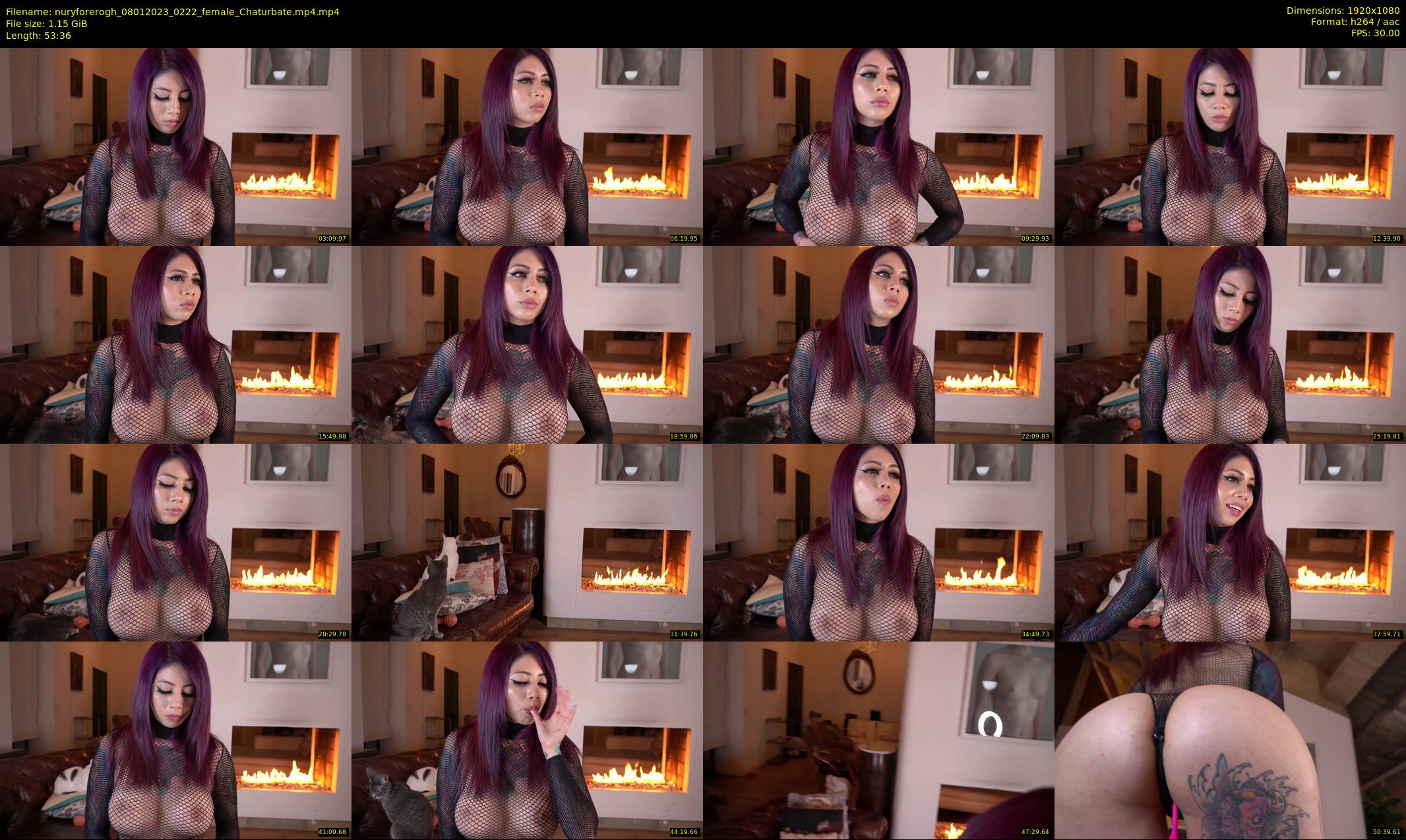 nuryforerogh — 54 minute Chaturbate female cam show recording, 1080p, Jan 8, 2023