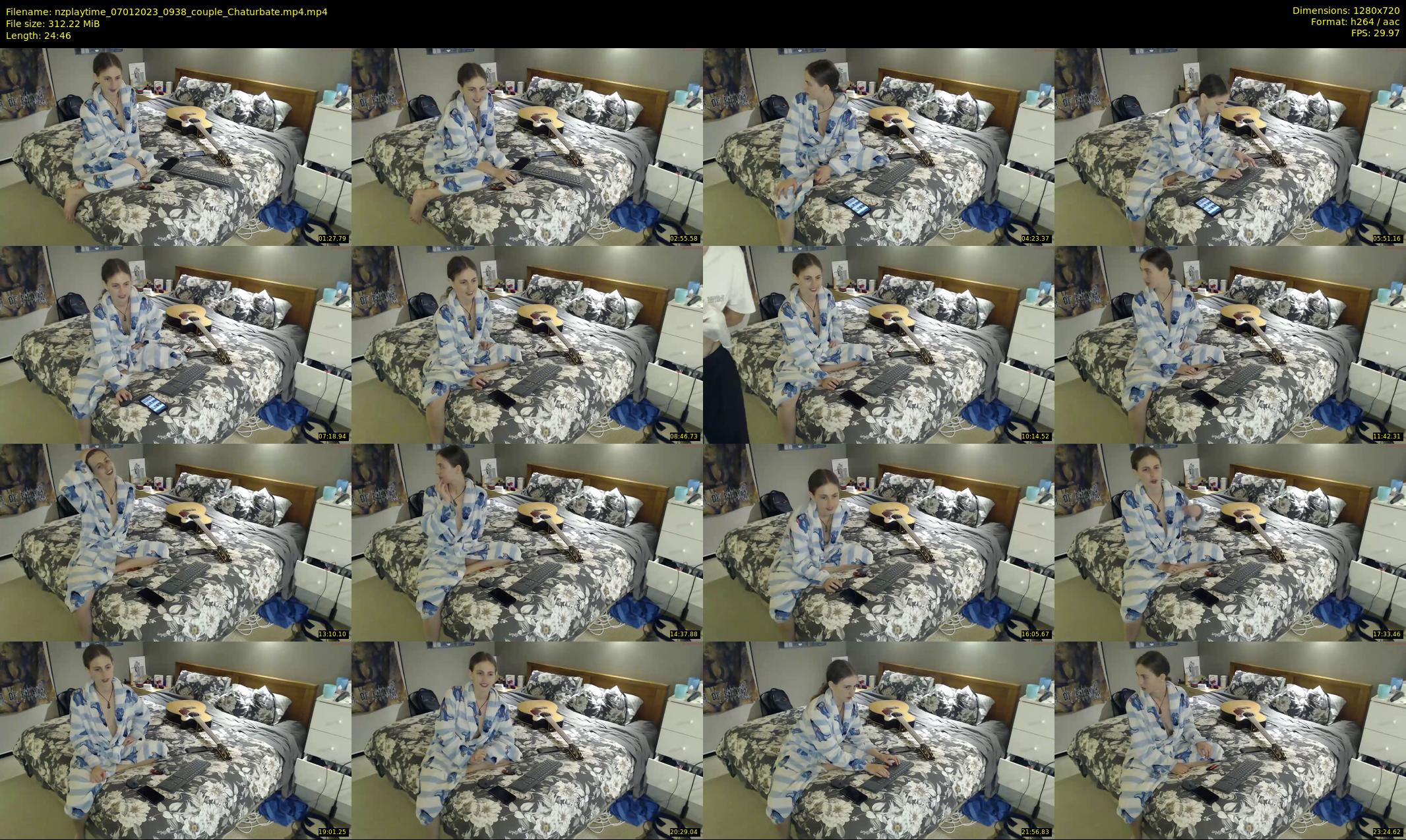 nzplaytime — 25 minute Chaturbate couple cam show recording, 720p, Jan 7, 2023