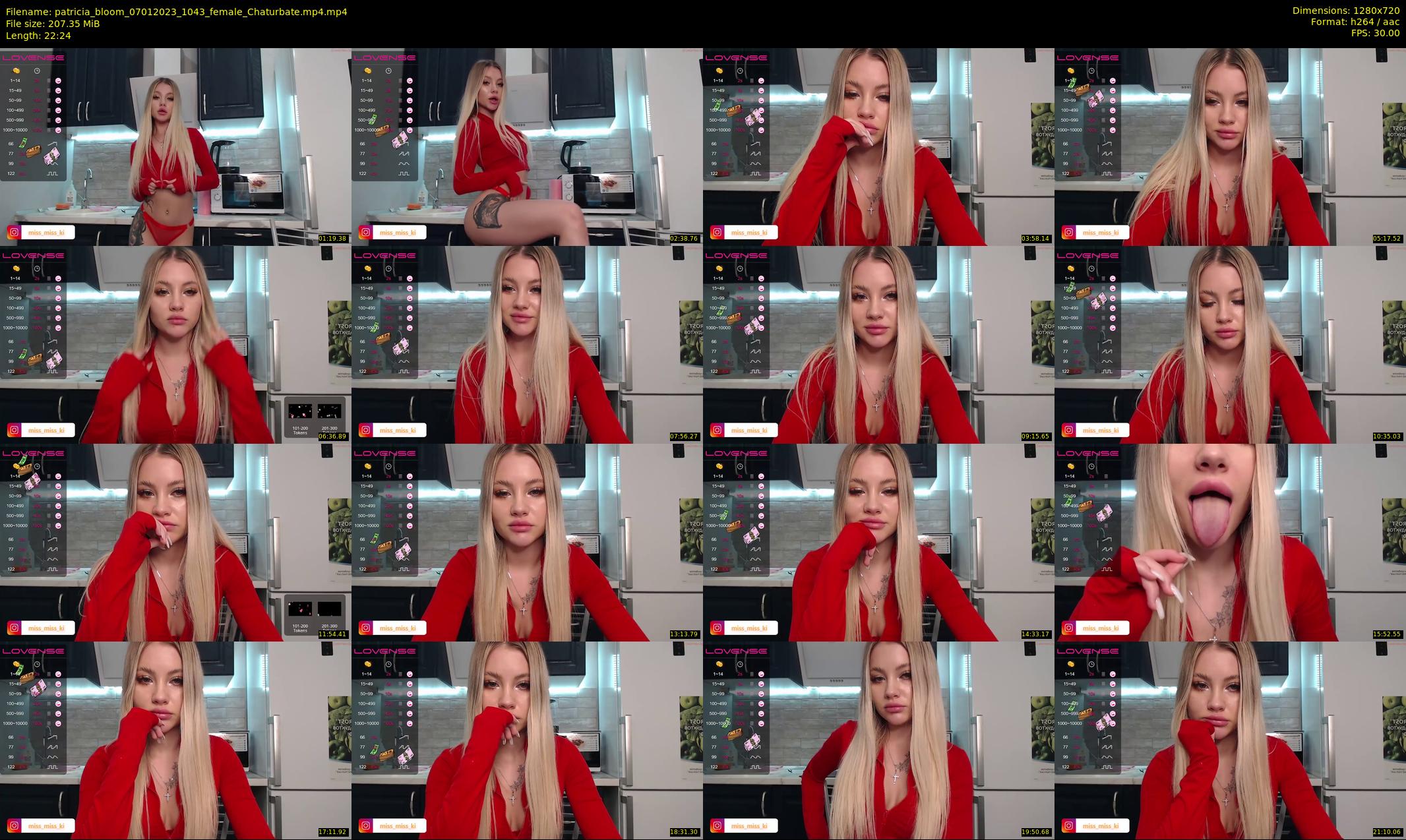 patricia_bloom — 23 minute Chaturbate female cam show recording, 720p, Jan 7, 2023