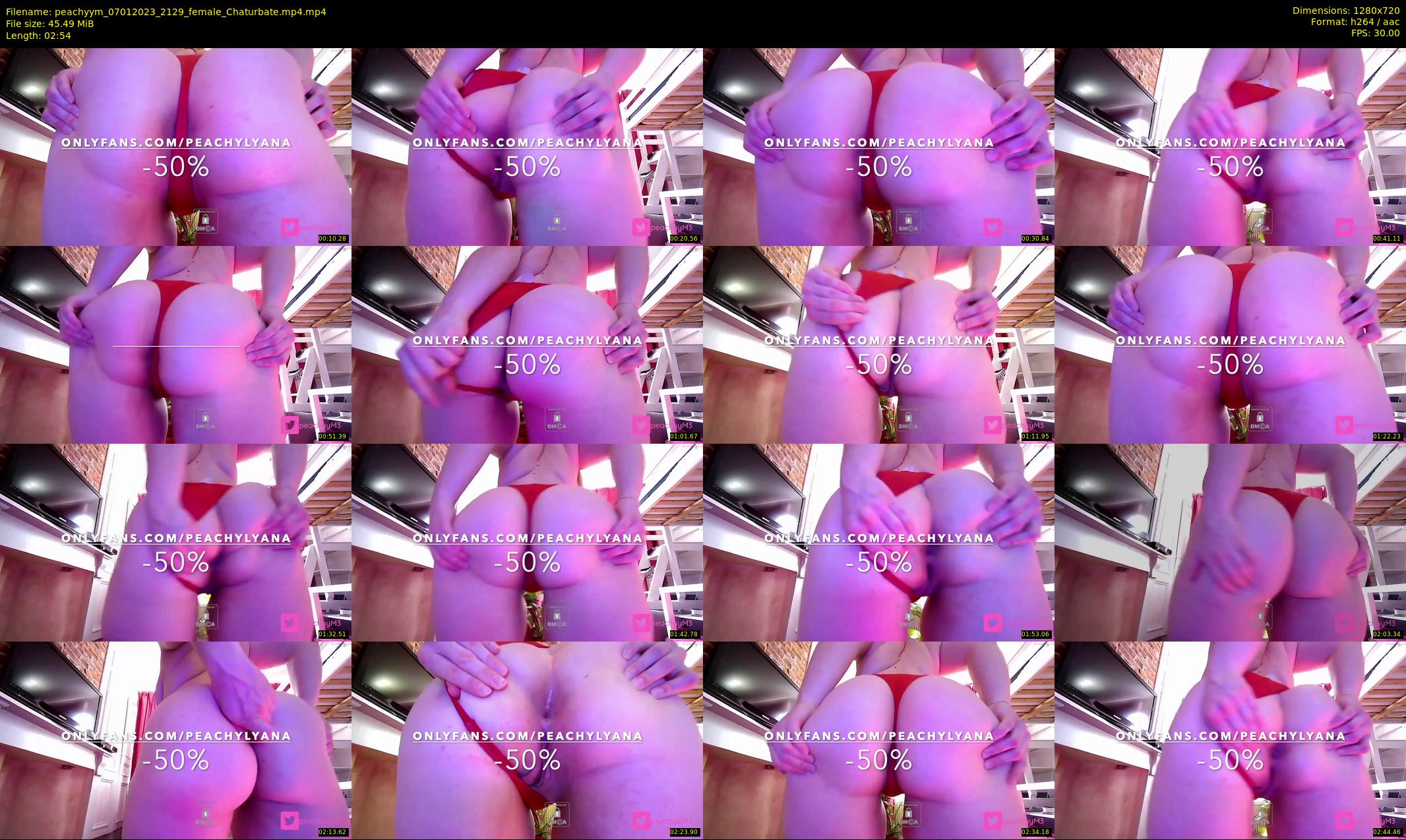 peachyym — 3 minute Chaturbate female cam show recording, 720p, Jan 7, 2023