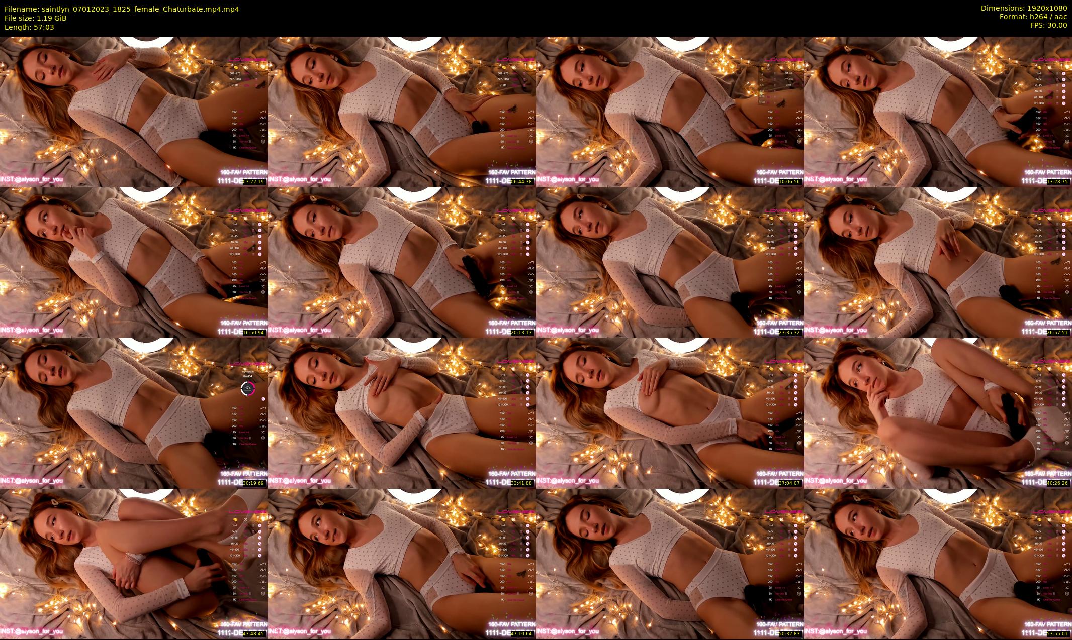 saintlyn — 58 minute Chaturbate female cam show recording, 1080p, Jan 7, 2023