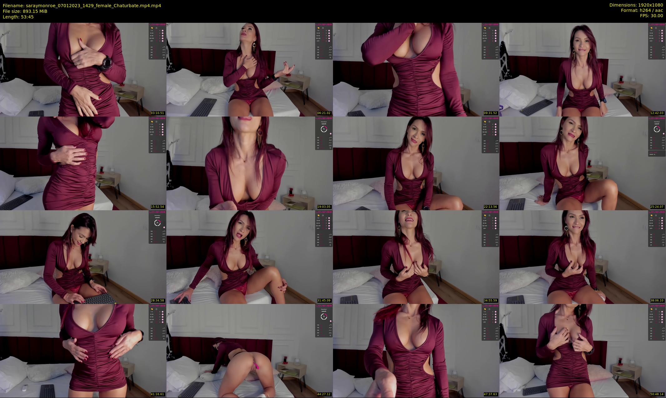 saraymonroe — 54 minute Chaturbate female cam show recording, 1080p, Jan 7, 2023