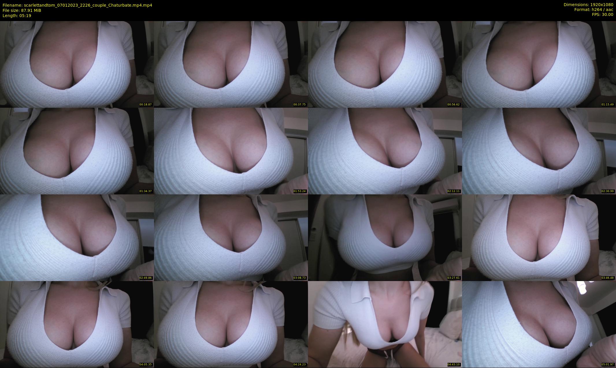 scarlettandtom — 6 minute Chaturbate couple cam show recording, 1080p, Jan 7, 2023