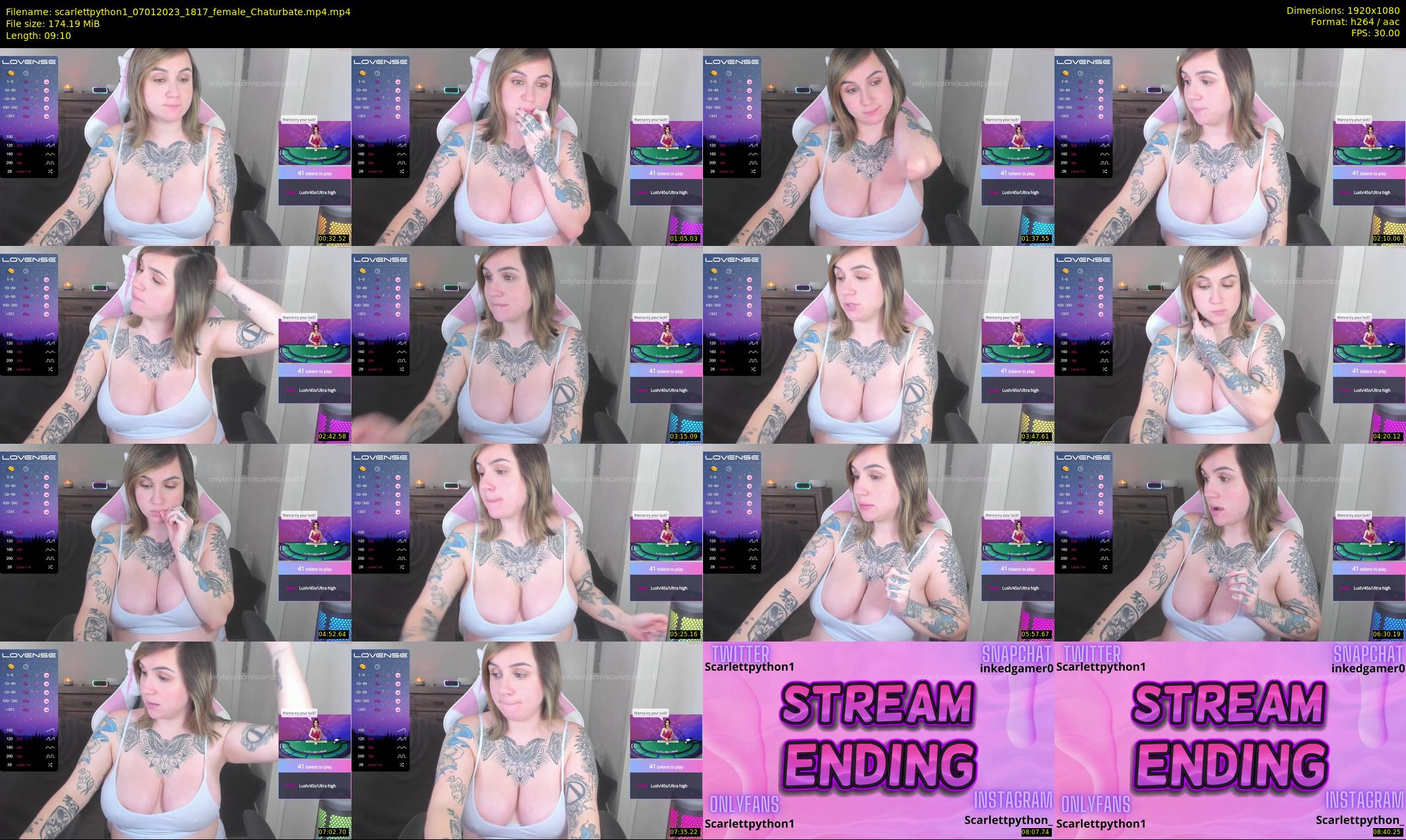 scarlettpython1 — 10 minute Chaturbate female cam show recording, 1080p, Jan 7, 2023