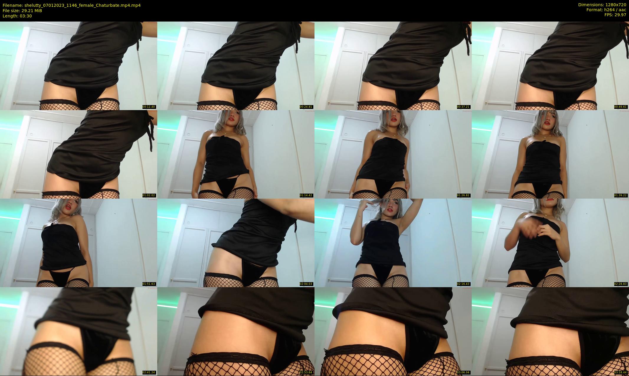 shelutty — 4 minute Chaturbate female cam show recording, 720p, Jan 7, 2023